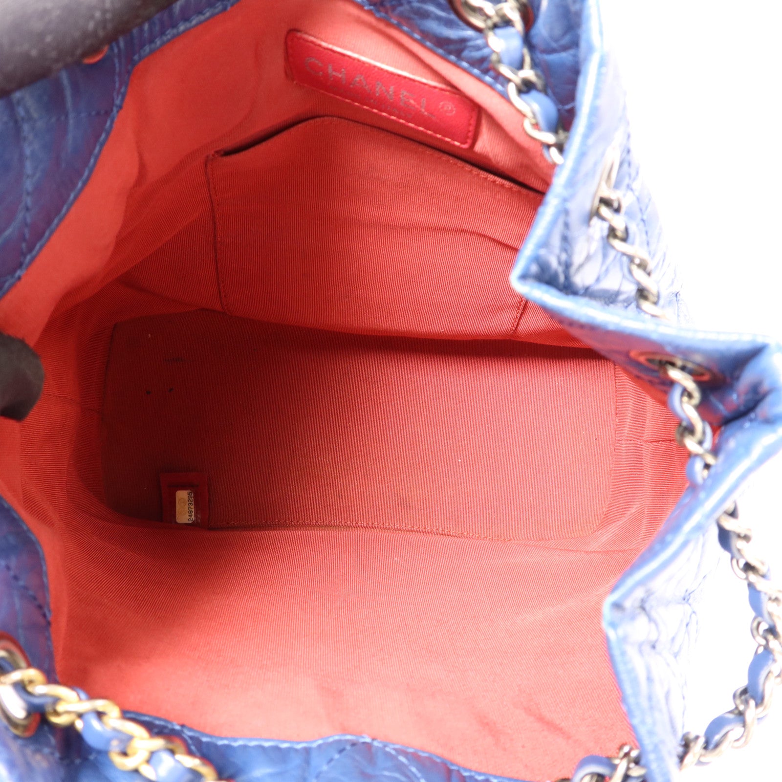 CHANEL 牛皮皮革Gabrielle Backpack銀扣背包