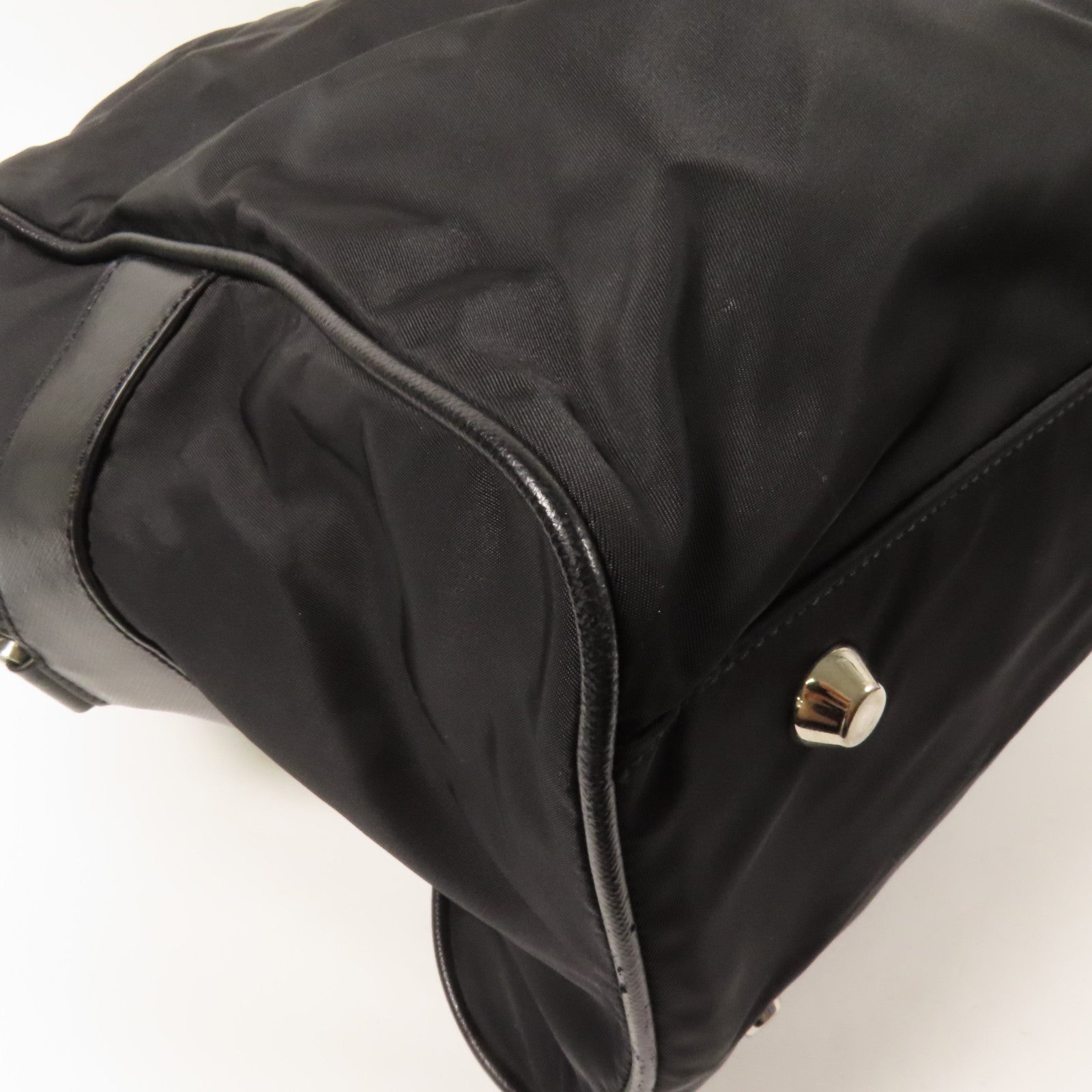 PRADA 尼龍Shoulder Bag銀扣手挽肩背兩用袋