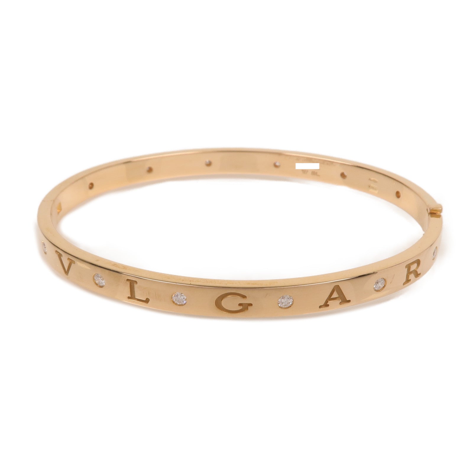 BVLGARI 18K玫瑰金B.Zero 1鑽石手鐲Bvlgari M/L