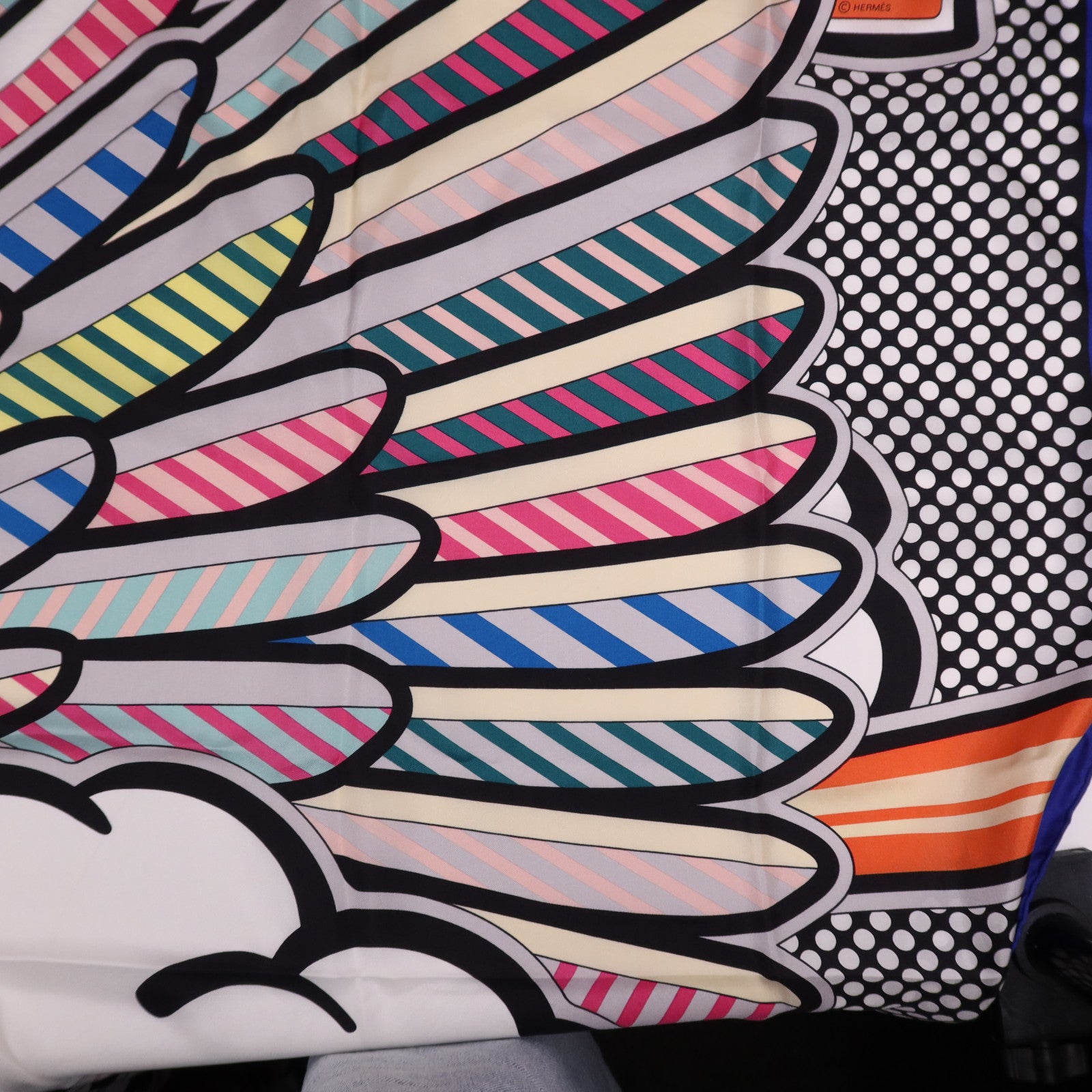 HERMES 絲質Scarf 140X140絲巾Multicolor