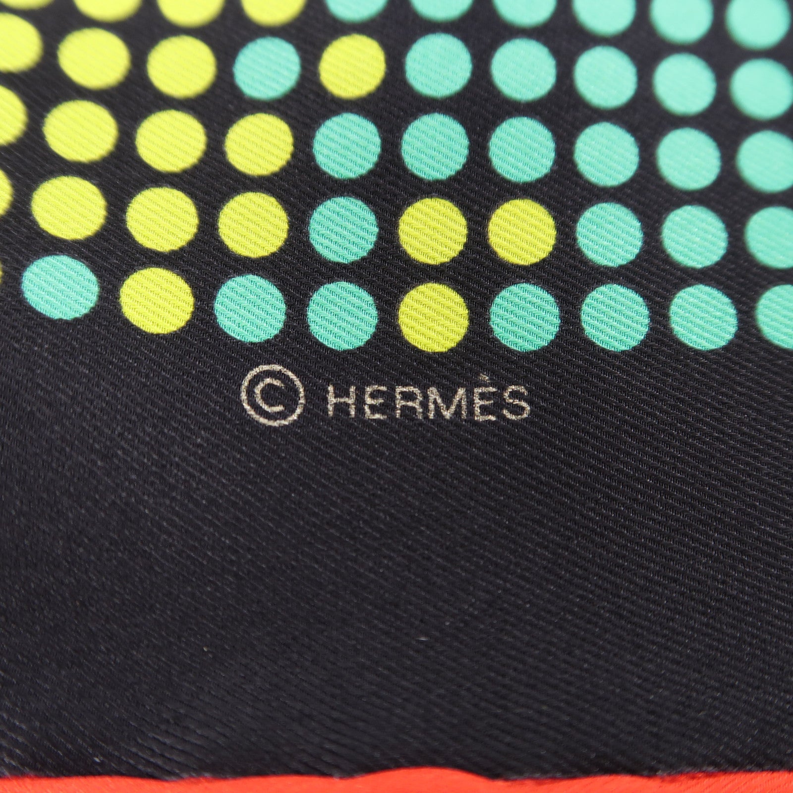 HERMES 絲質Scarf圍巾黑色/多色