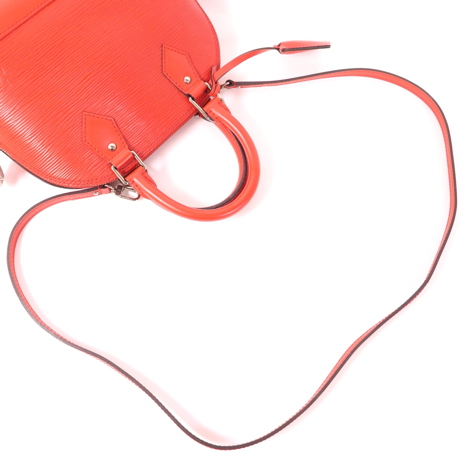 LOUIS VUITTON Epi Alma BB銀扣手挽肩背兩用袋