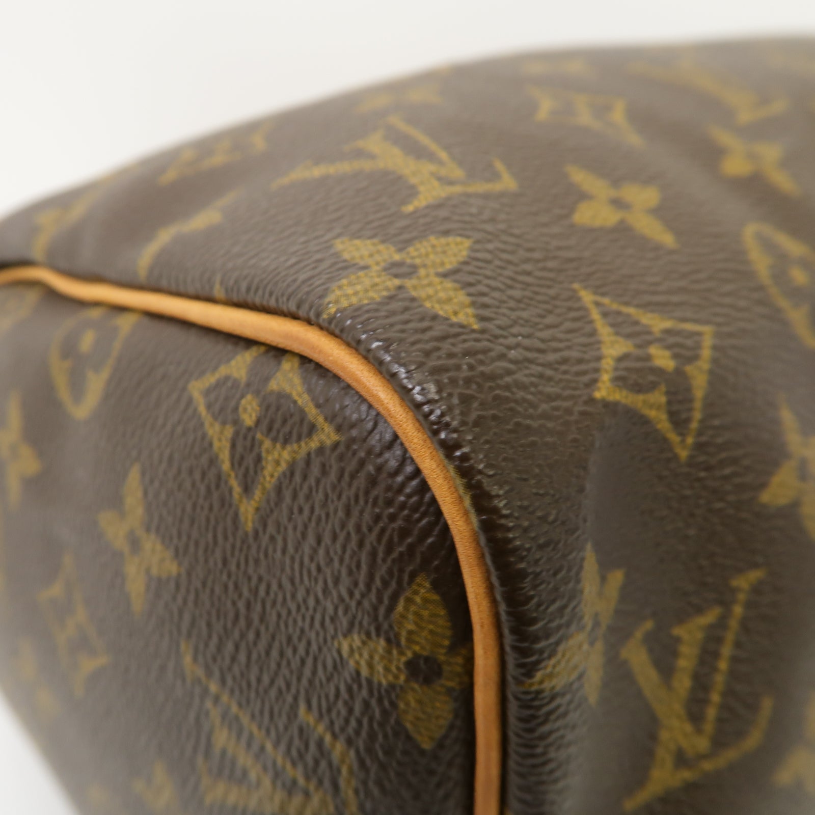 LOUIS VUITTON Monogram Speedy 30金扣手挽袋啡色