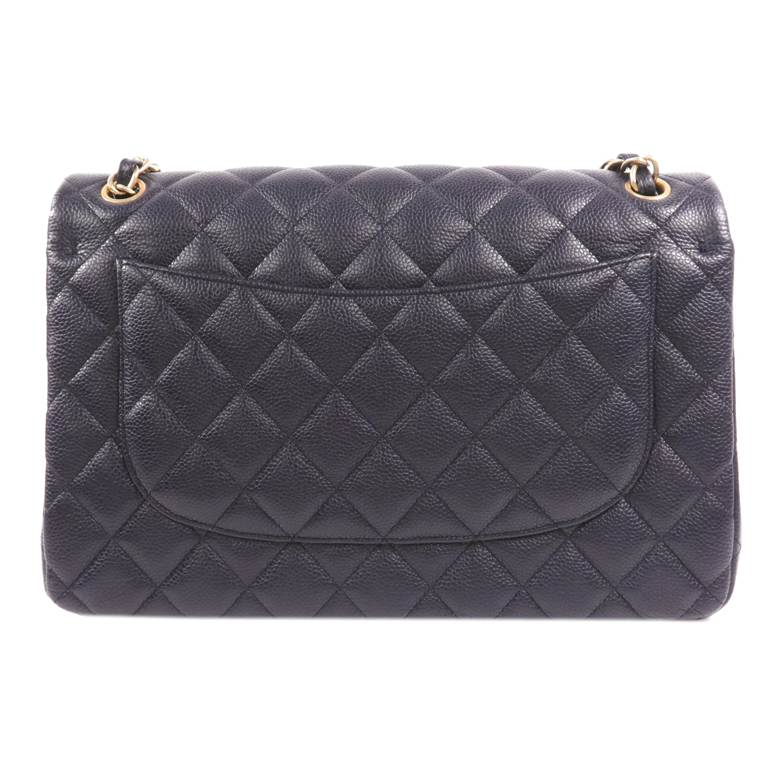 CHANEL 牛皮皮革Large Classic金扣鏈帶肩背袋