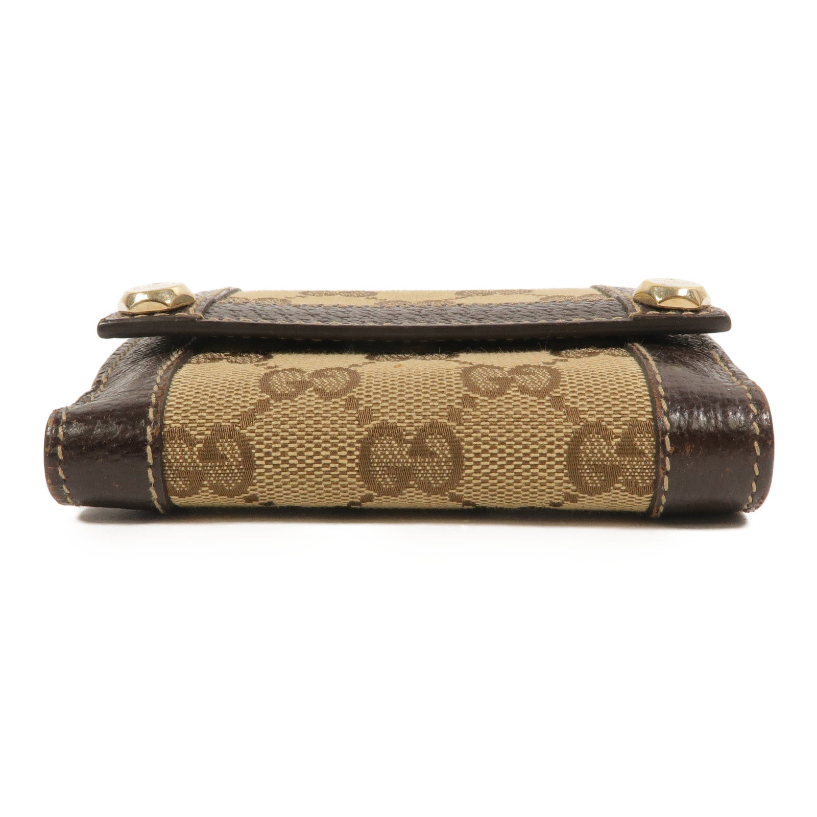 GUCCI 帆布/牛皮皮革Bifold Wallet錢包