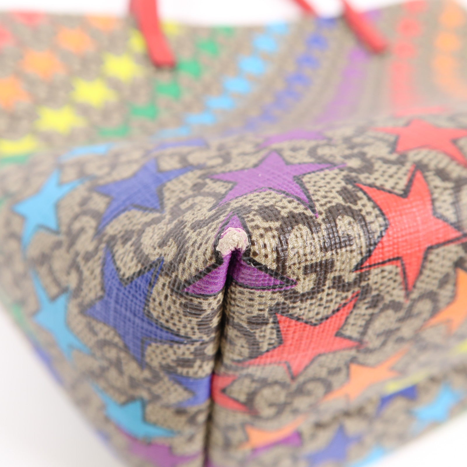 GUCCI 塗層帆布Children's GG Tote手挽袋啡色/彩色