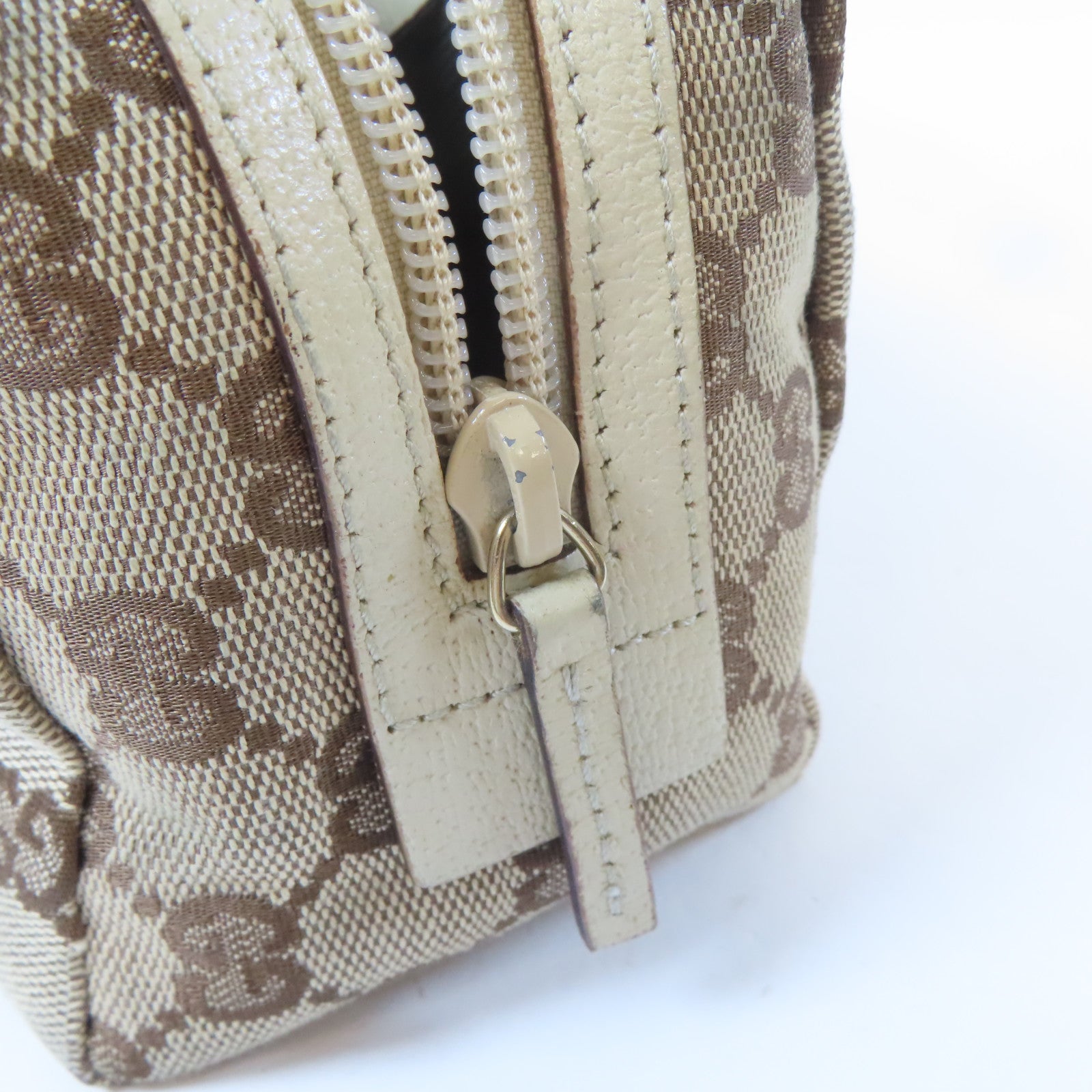 GUCCI 帆布Cosmetic Bag化妝袋啡色/米色
