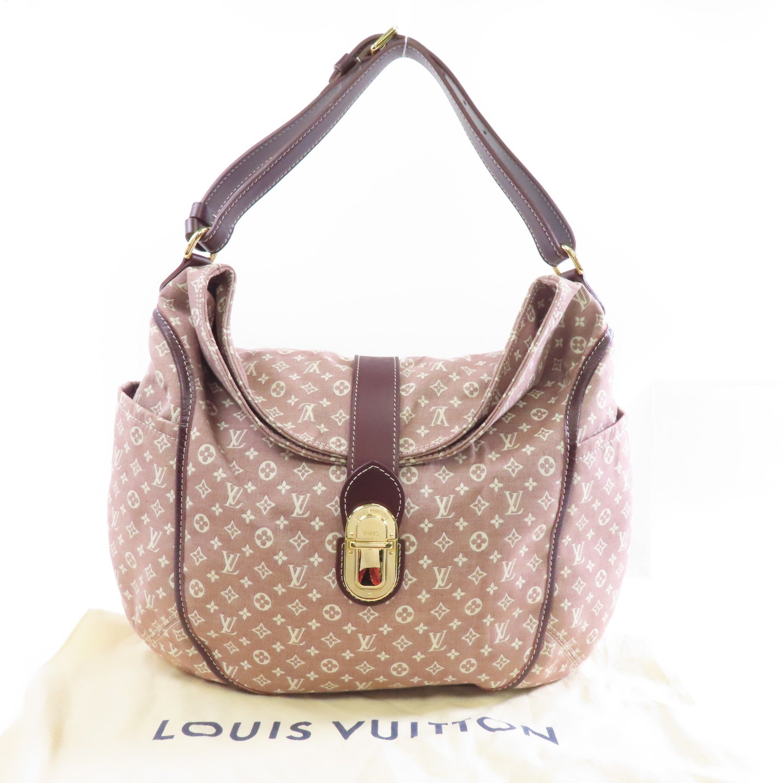 LOUIS VUITTON Monogram Idylle Romance Shoulder Bag金扣肩背袋紅色