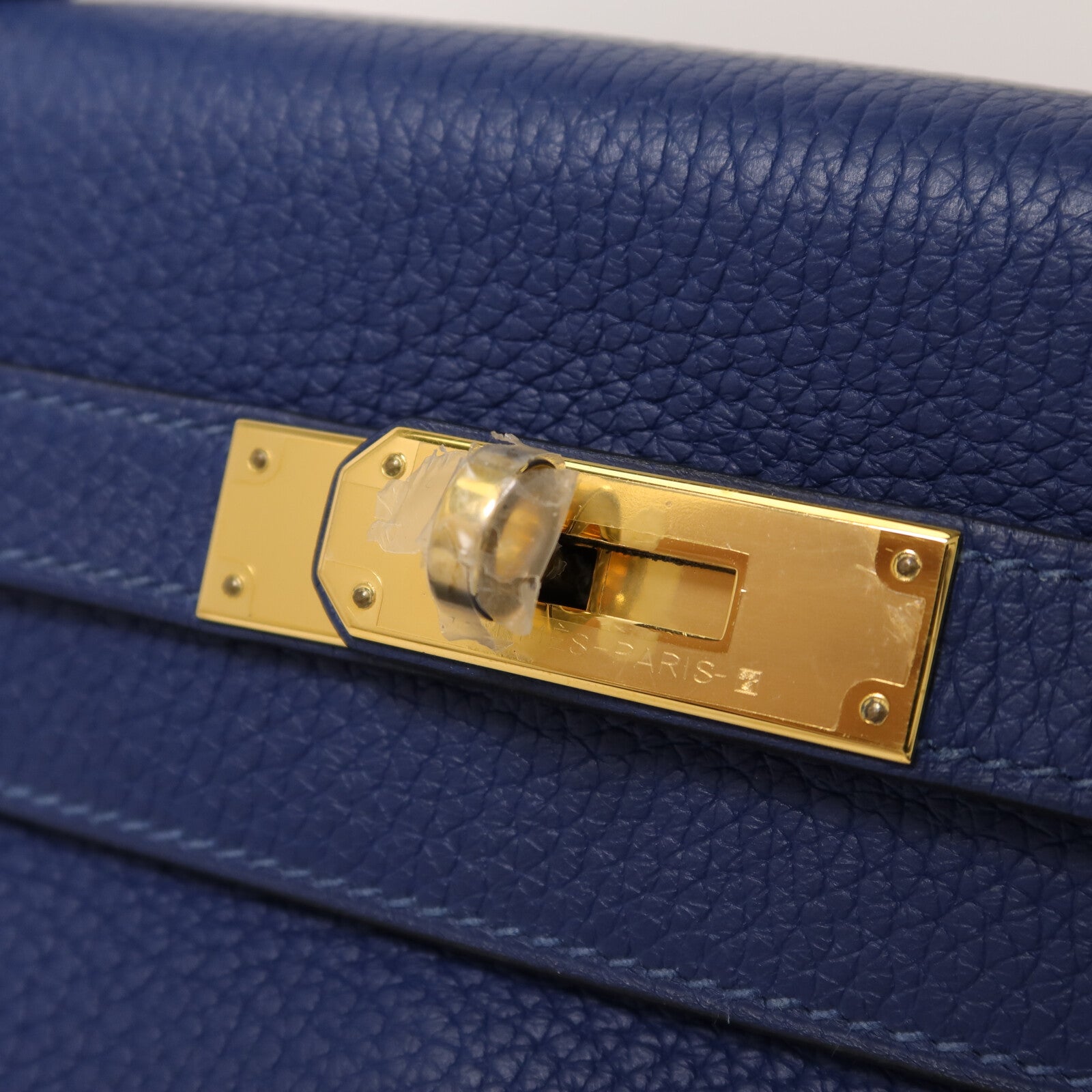 HERMES Togo皮革Kelly 28手挽肩背兩用袋Deep Blue