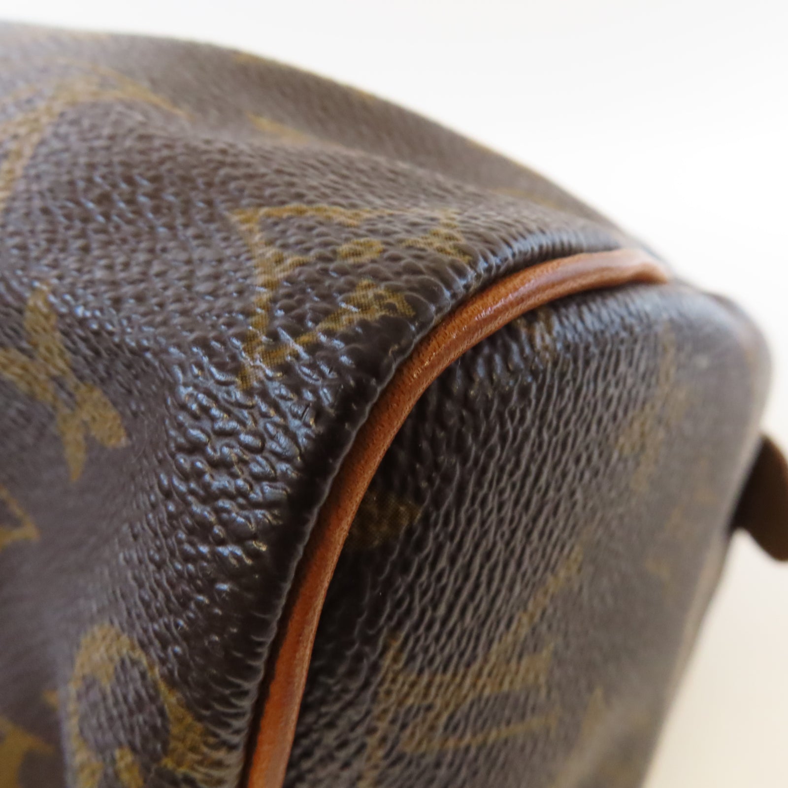 LOUIS VUITTON Monogram Speedy 25金扣手挽袋啡色