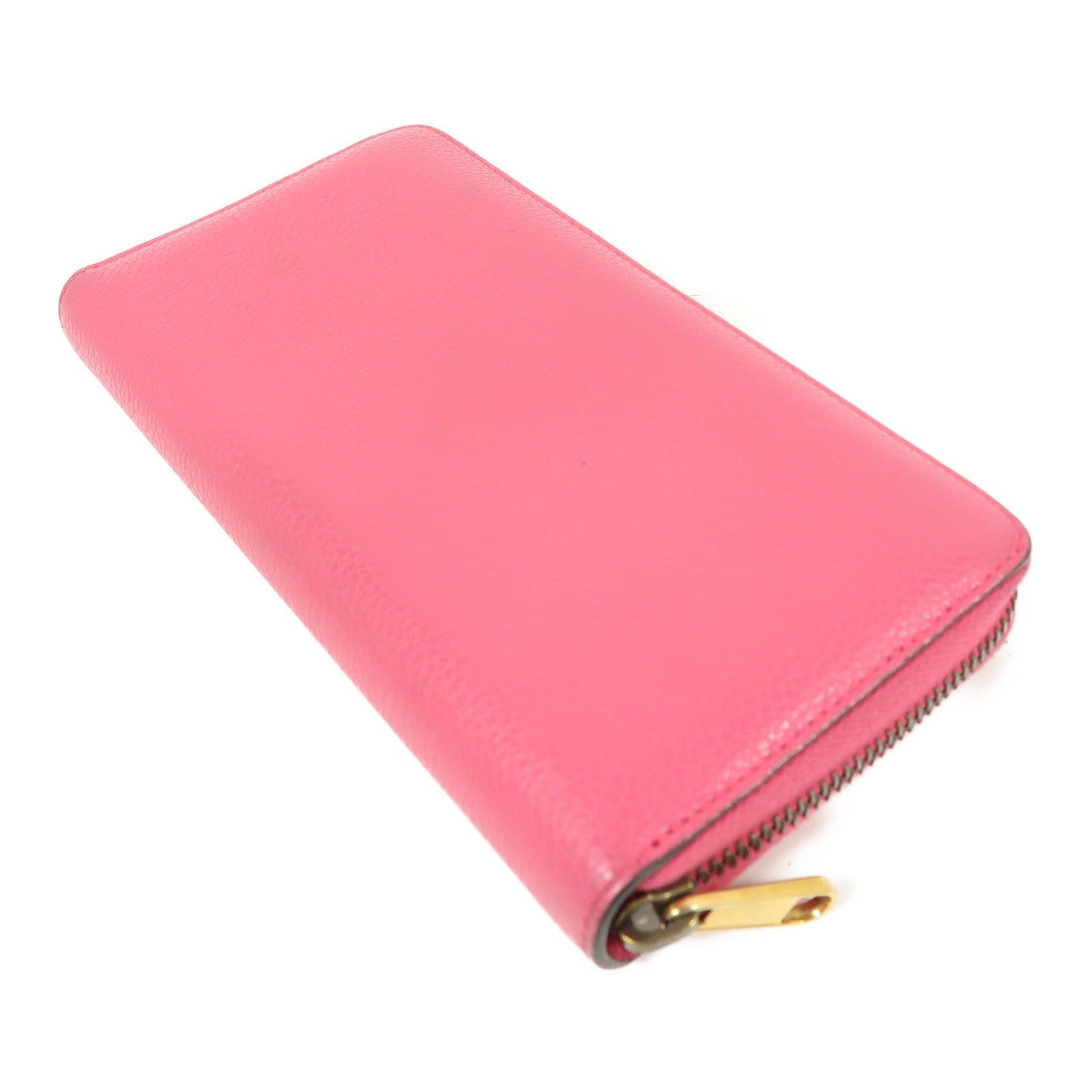 GUCCI CC Long Wallet 496317 Calfskin Leather Pink