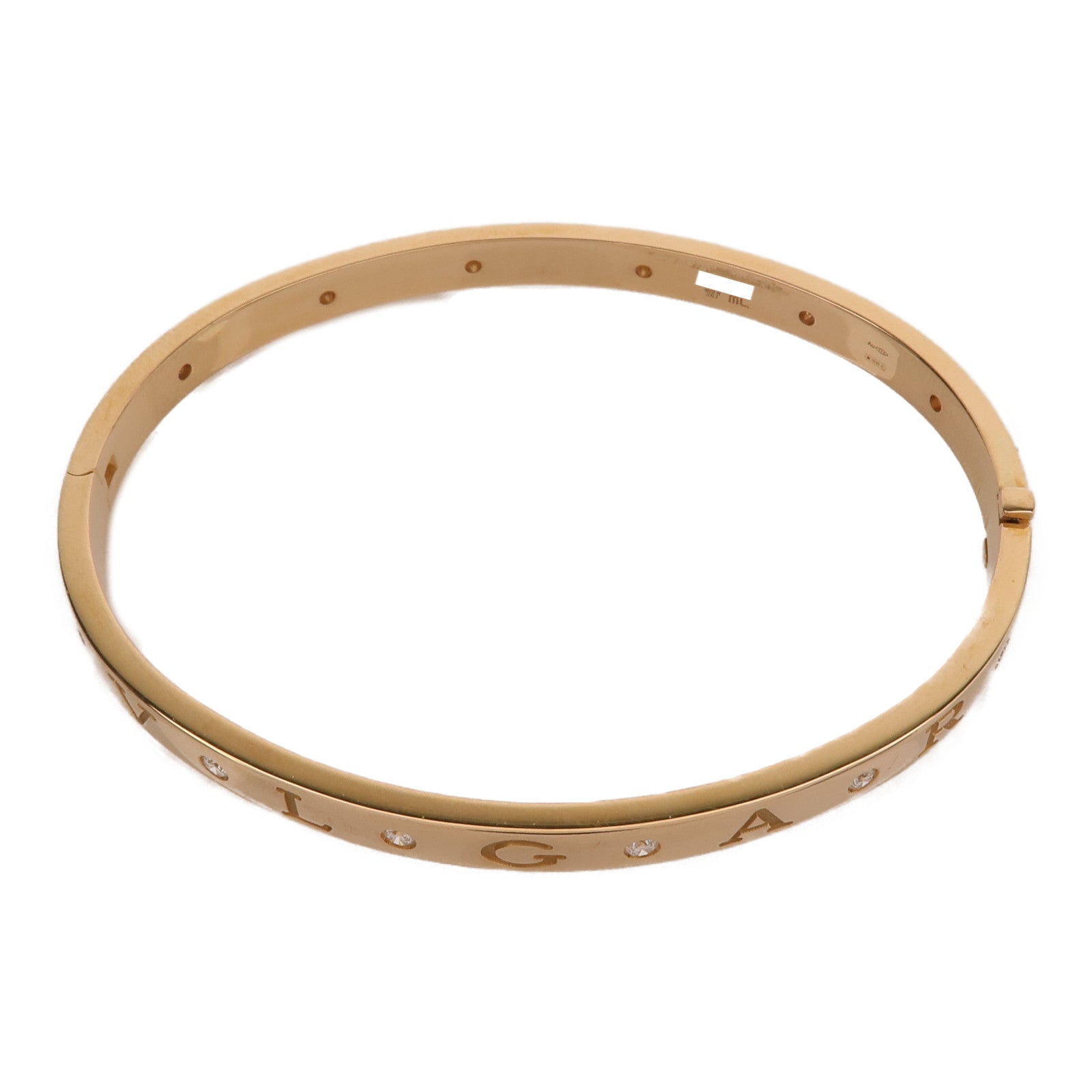 BVLGARI 18K玫瑰金B.Zero 1鑽石手鐲Bvlgari M/L
