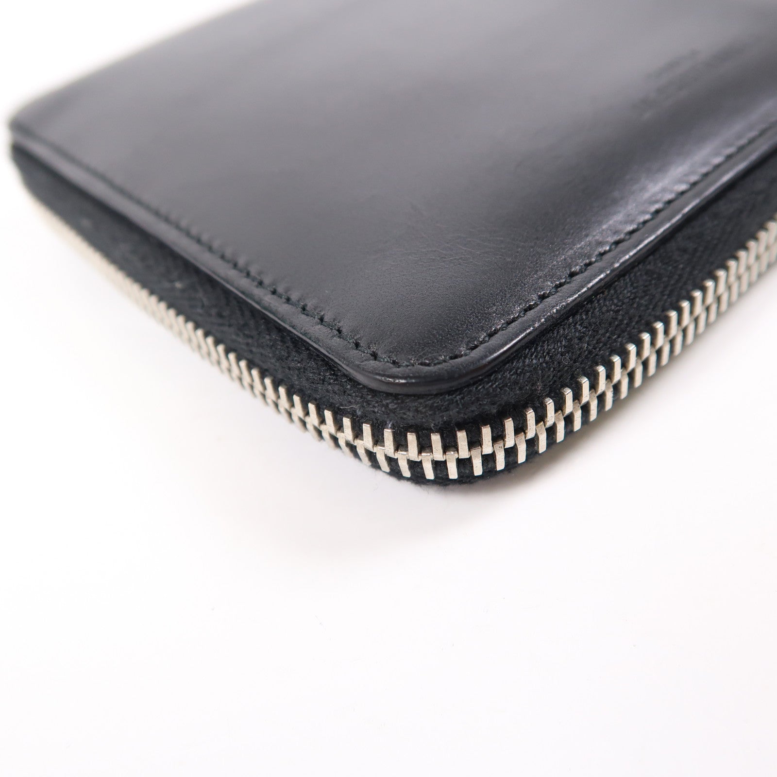 SAINT LAURENT 【激減優惠】牛皮皮革Wallet銀扣錢包