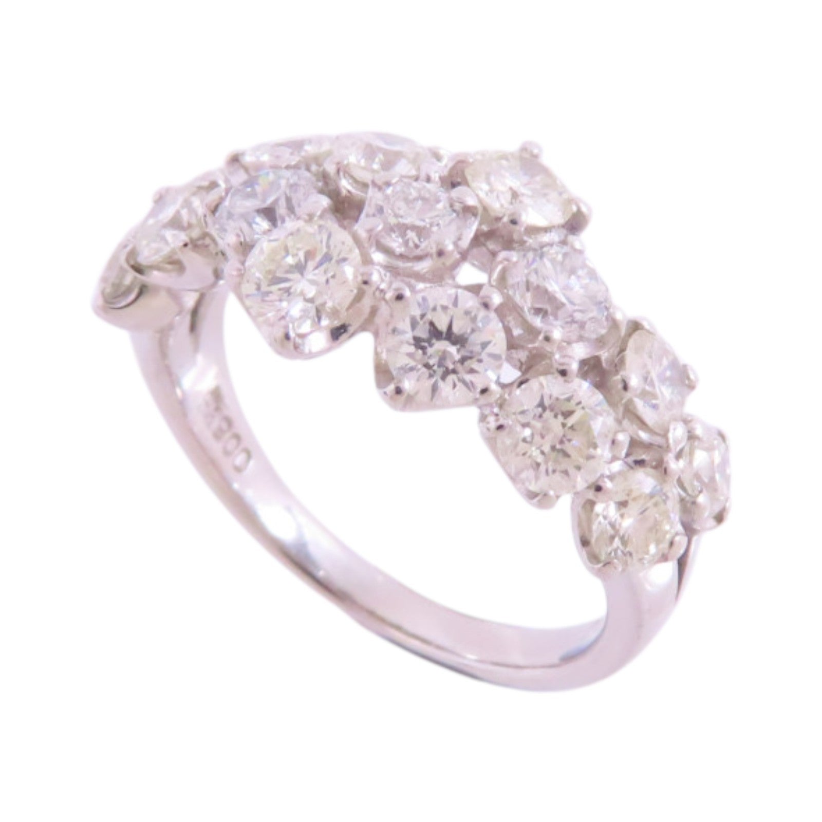 JEWELRY 【激減優惠】PT900鉑金/鑽石Diamond Ring戒指US#6.5
