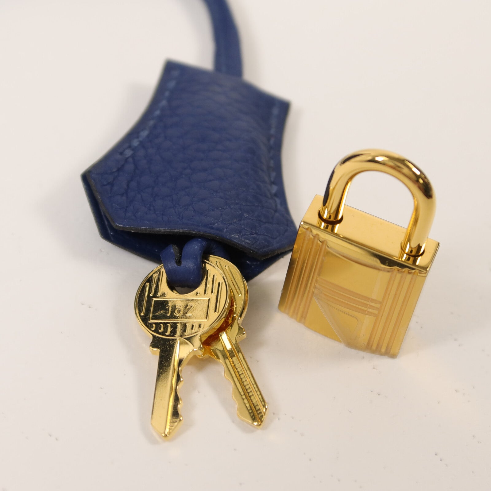 HERMES Togo皮革Kelly 28手挽肩背兩用袋Deep Blue