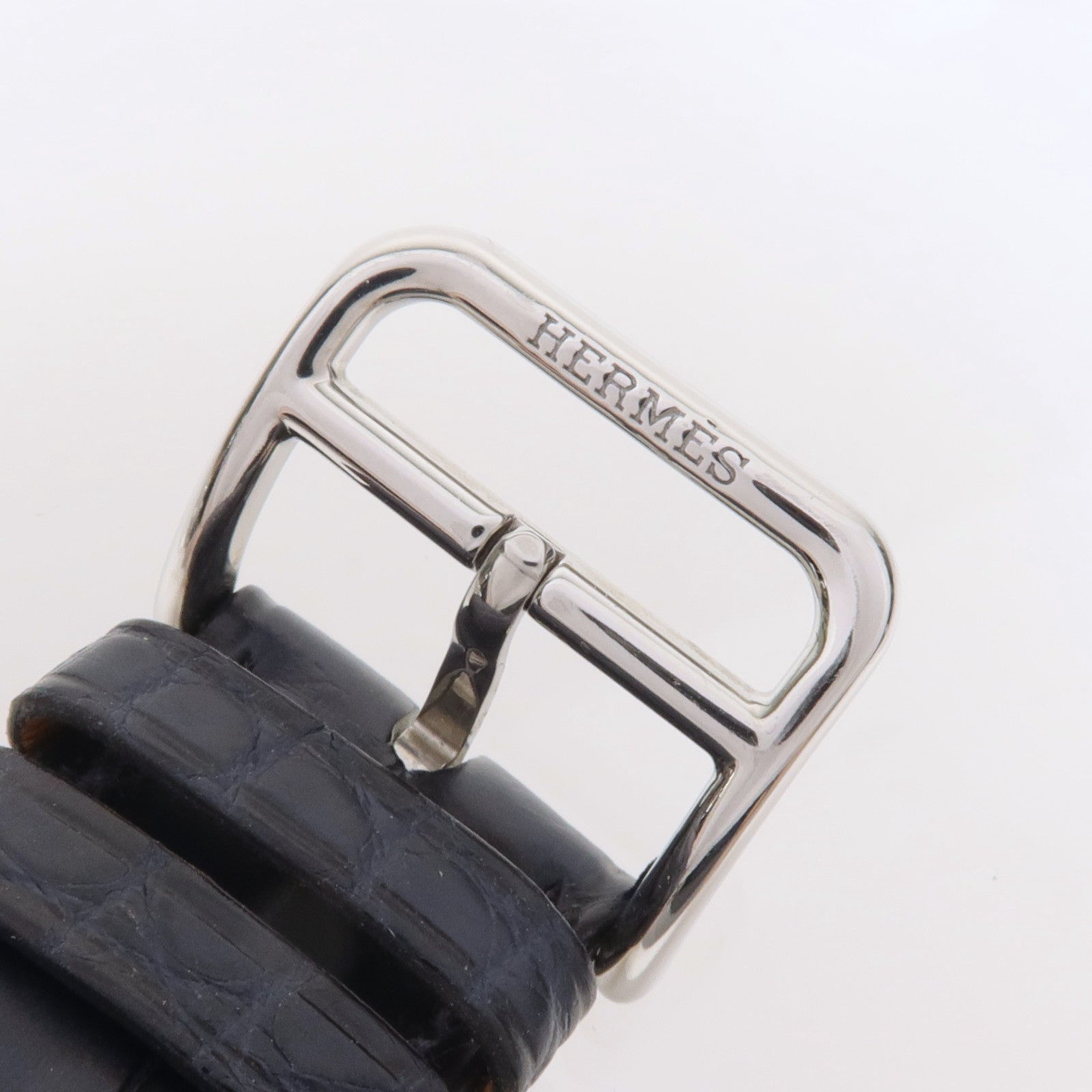 HERMES Arceau watch不鏽鋼手錶石英機芯藍色