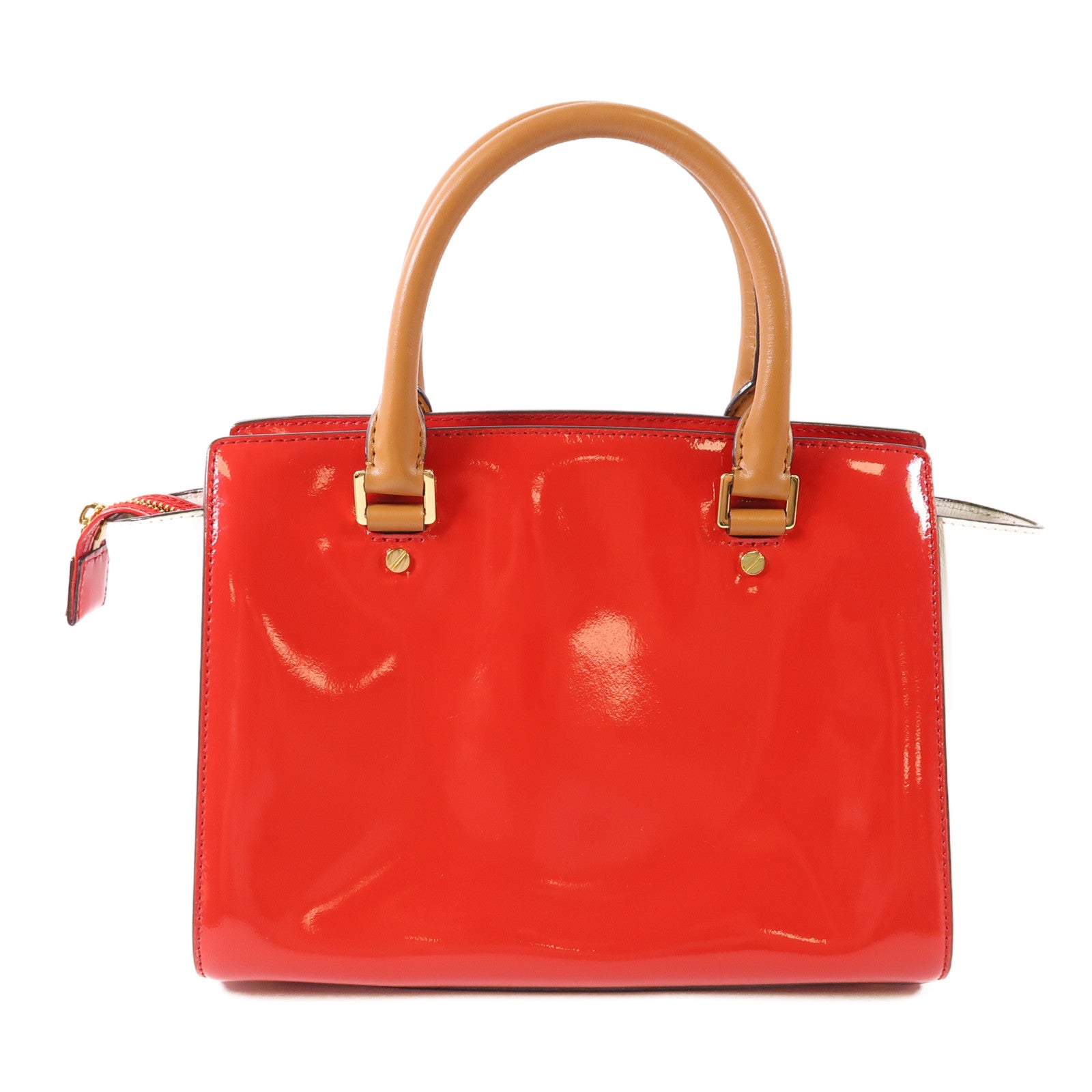 Michael Kors 漆皮皮革Hand Bag金扣手挽袋