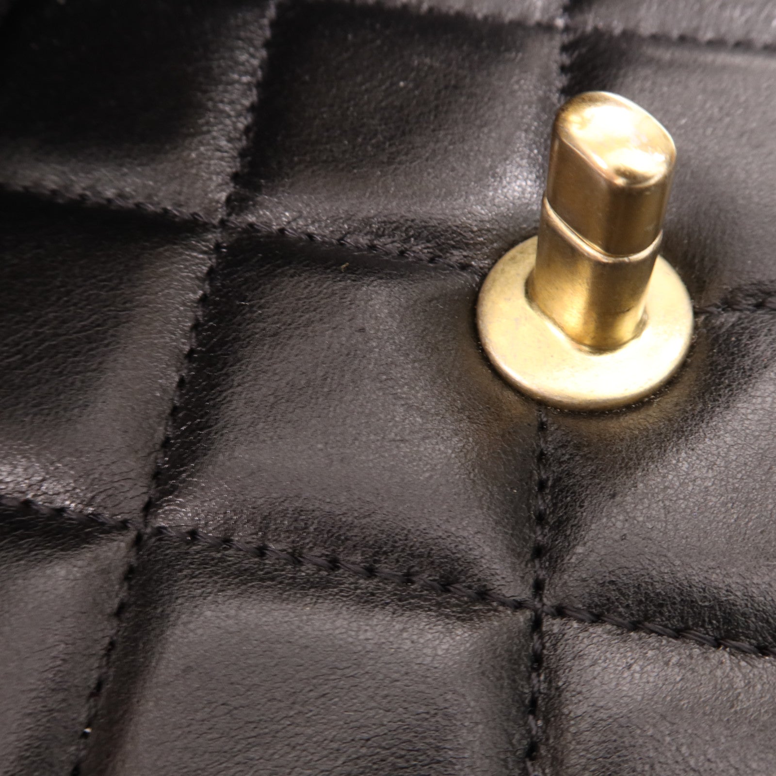 CHANEL 羊皮皮革Shoulder Bag金扣手挽肩背兩用袋