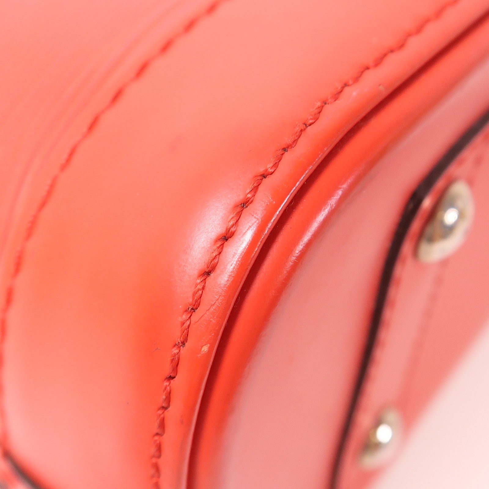 LOUIS VUITTON Epi Alma BB銀扣手挽肩背兩用袋