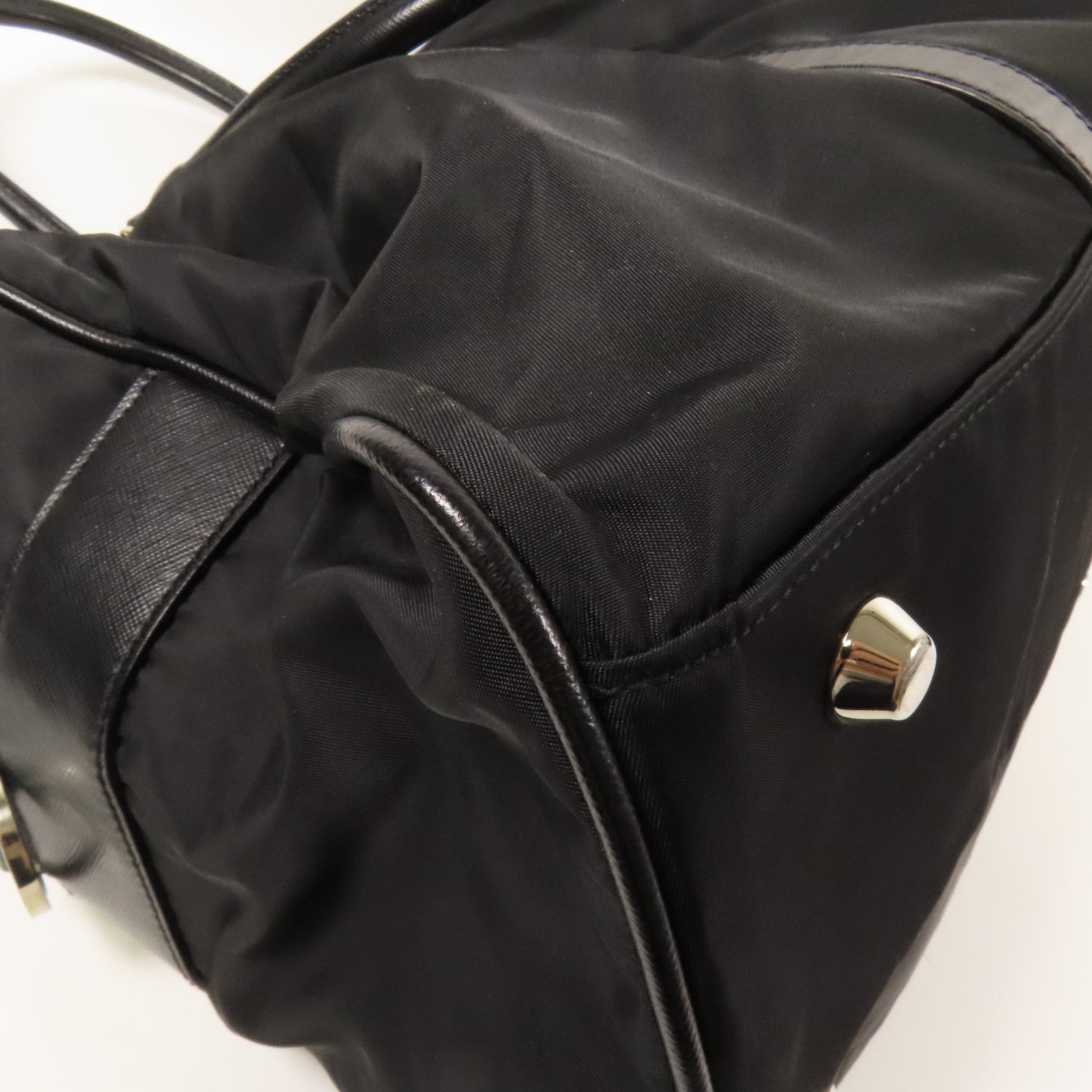 PRADA 尼龍Shoulder Bag銀扣手挽肩背兩用袋