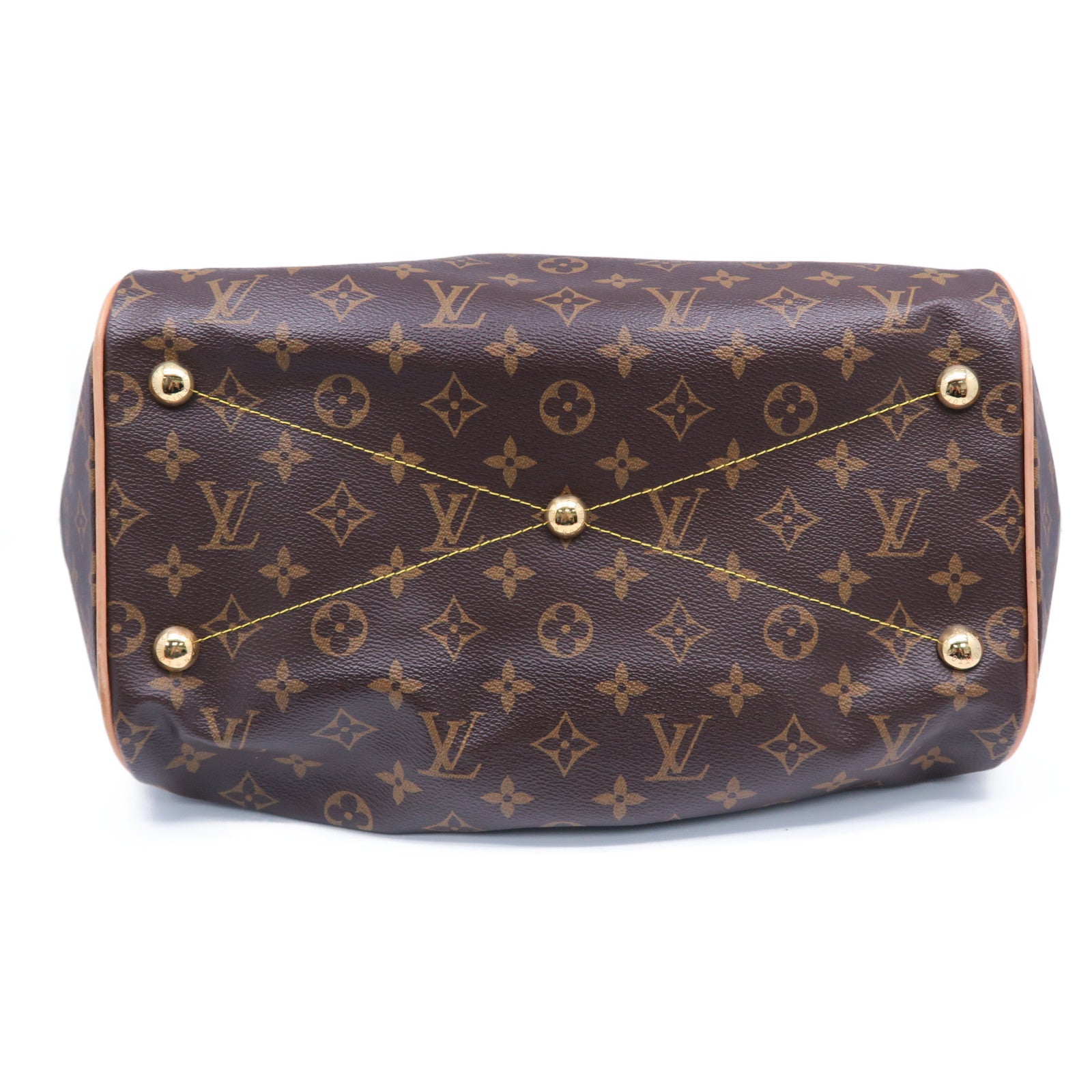 LOUIS VUITTON 【清倉大減價】Monogram Tivoli GM金扣手挽袋啡色