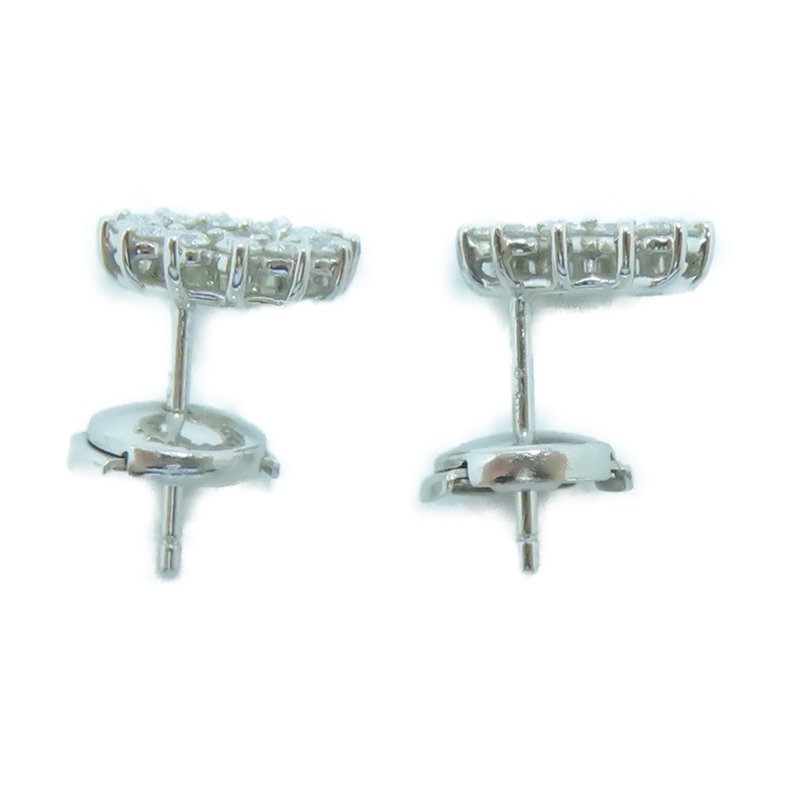 TIFFANY＆CO PT950铂金Open Circle Earrings钻石耳环