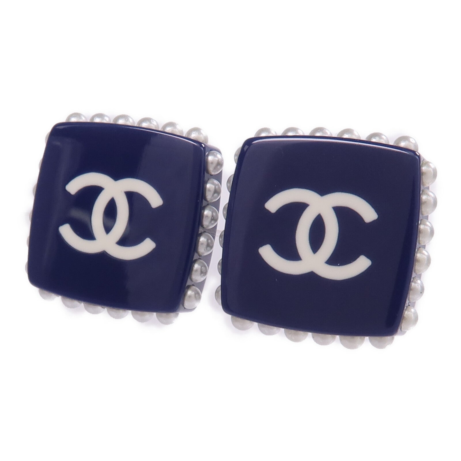 CHANEL 【激減優惠】PVC Earrings銀扣耳環