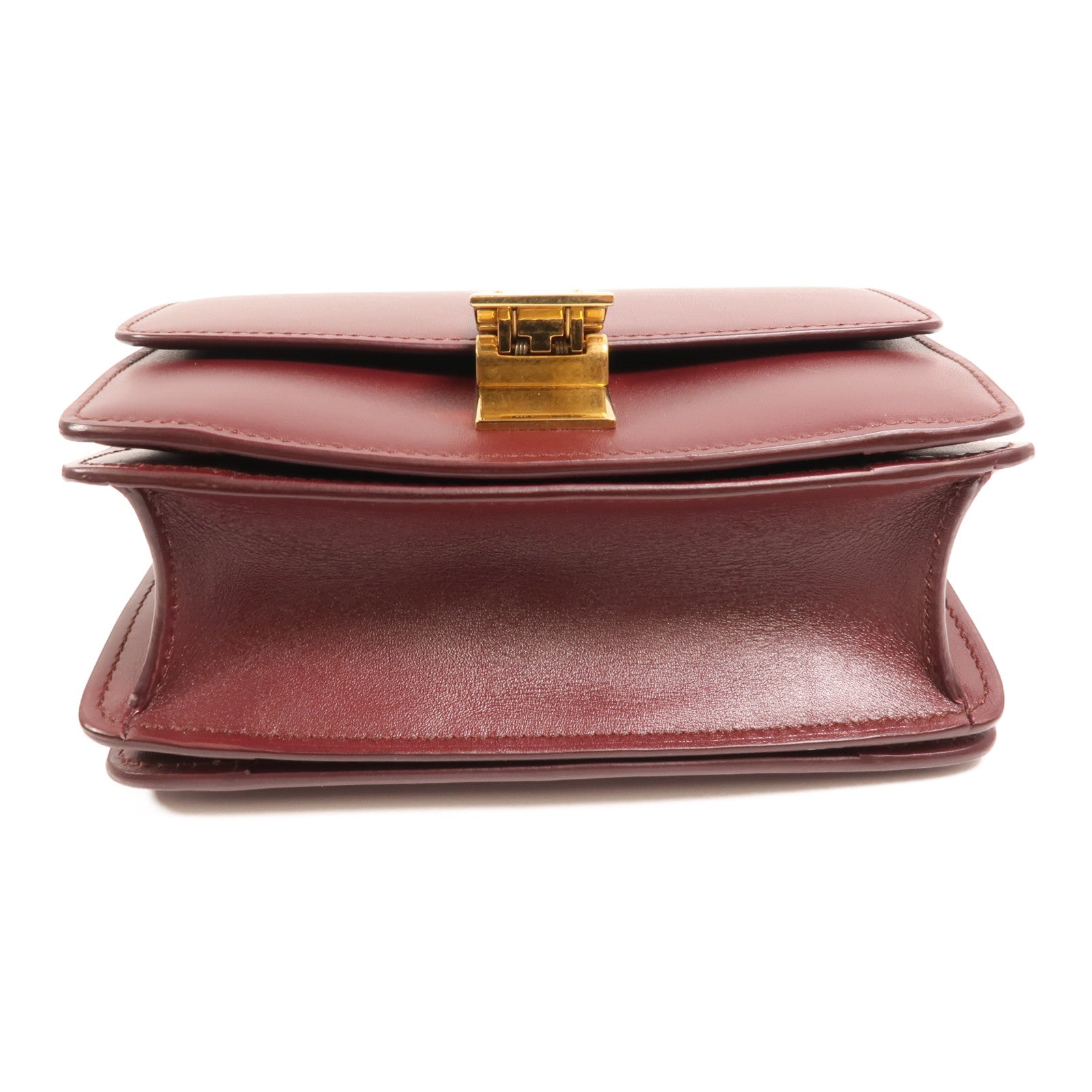CELINE 【激減優惠】牛皮皮革Classic Box Small金扣肩背袋