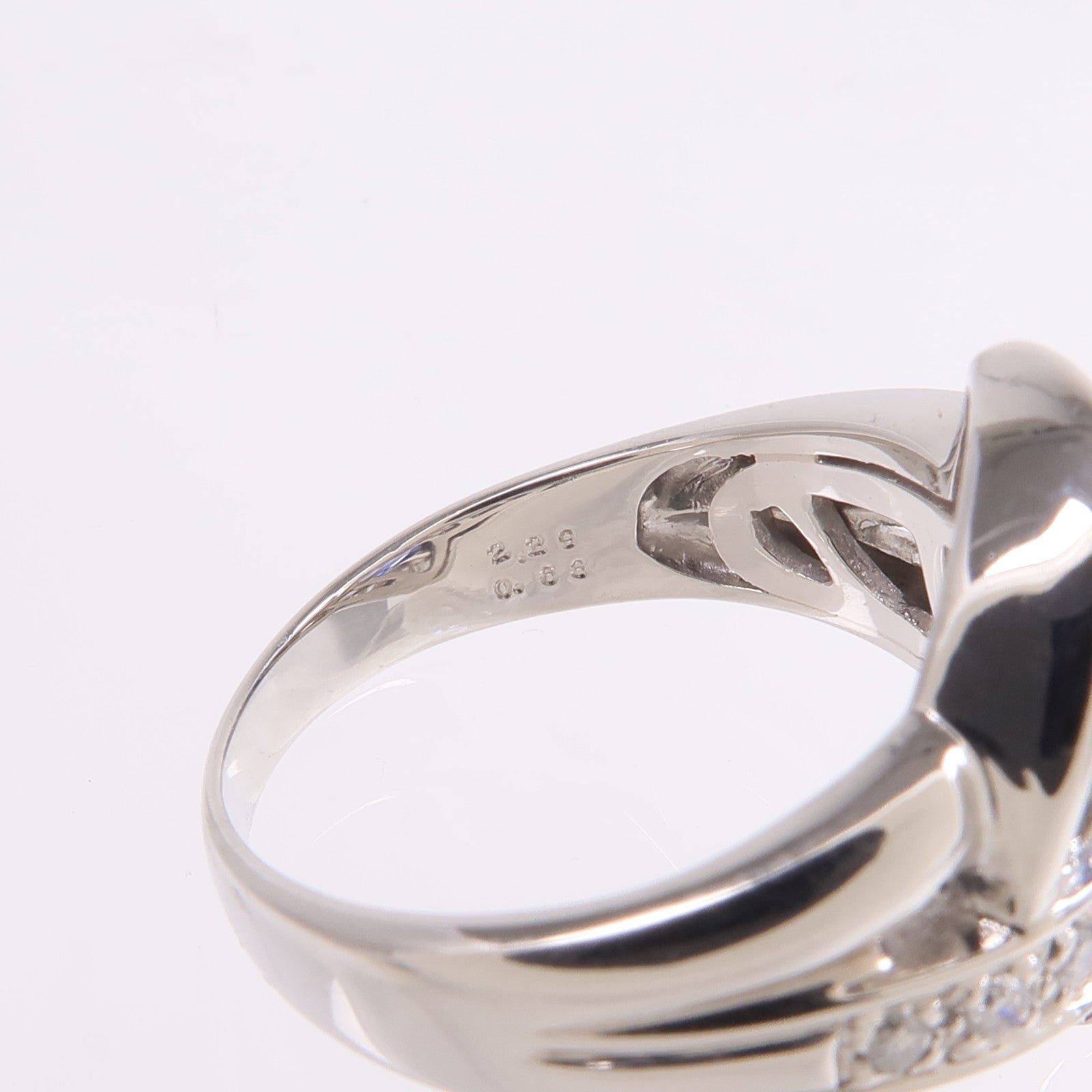 JEWELRY PT900鉑金Sapphire Diamond Ring藍寶石/鑽石戒指