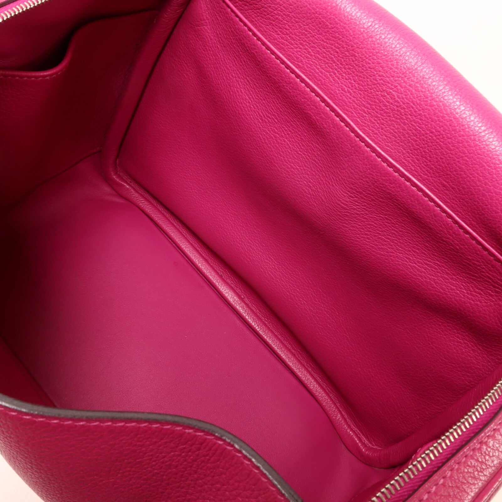 HERMES Evercolor皮革Lindy 26手挽肩背兩用袋Rose Purple