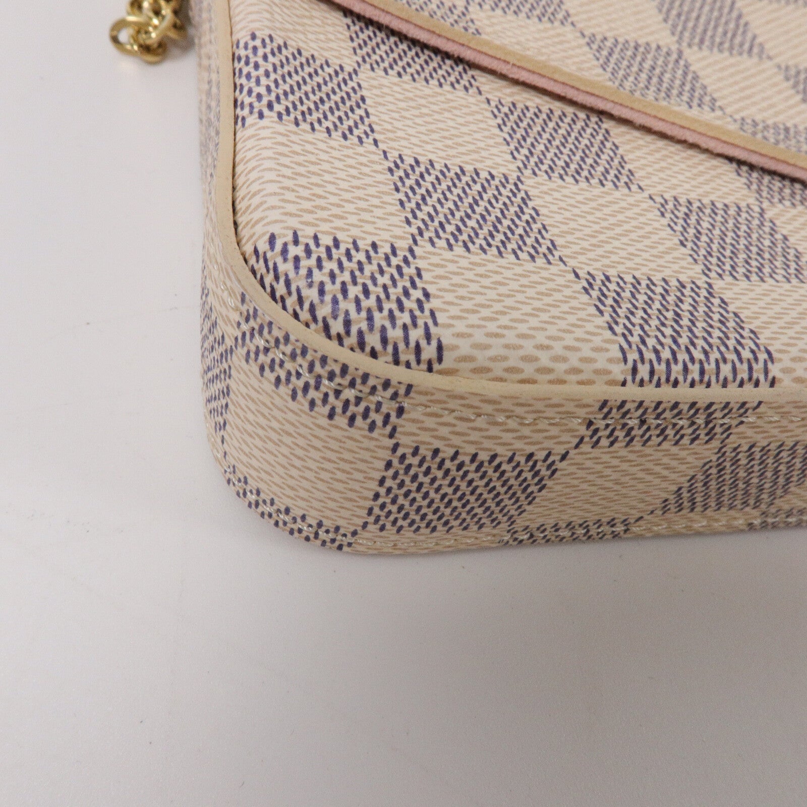 LOUIS VUITTON Damier Azur Felicia Pochette鏈帶肩背袋