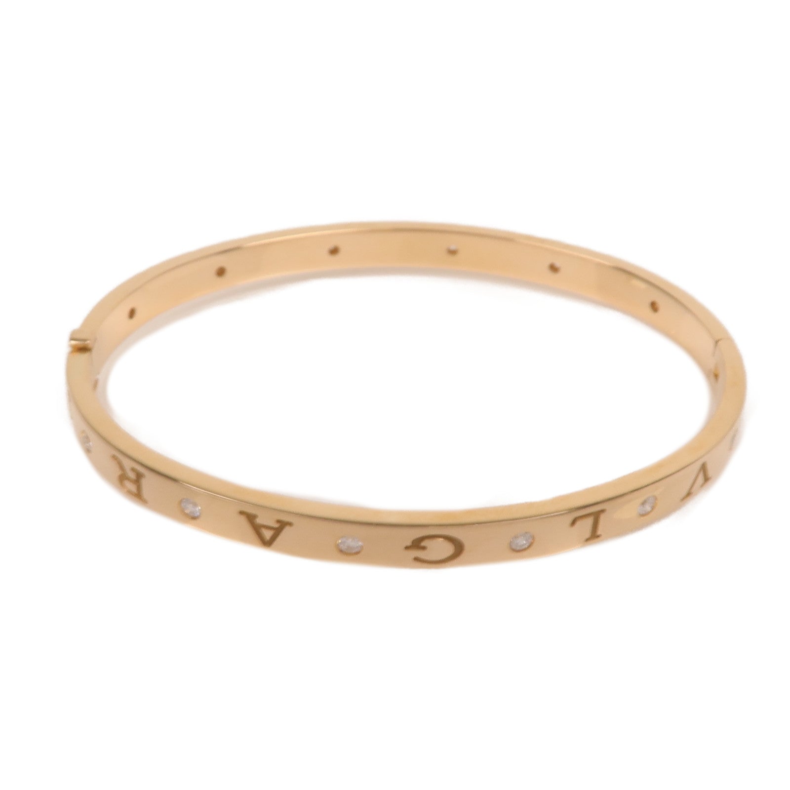 BVLGARI 18K玫瑰金B.Zero 1鑽石手鐲Bvlgari M/L