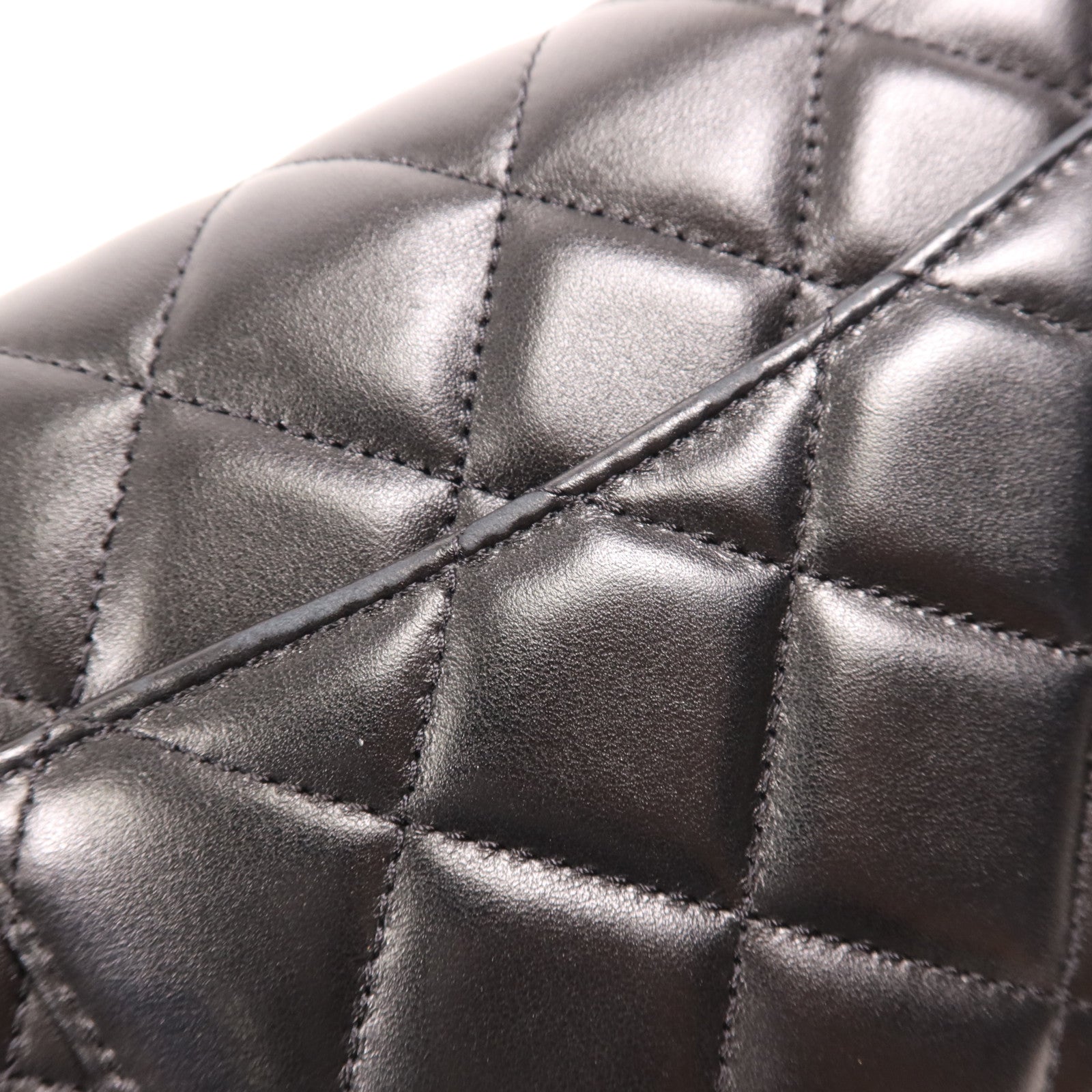 CHANEL 羊皮皮革Shoulder Bag金扣手挽肩背兩用袋