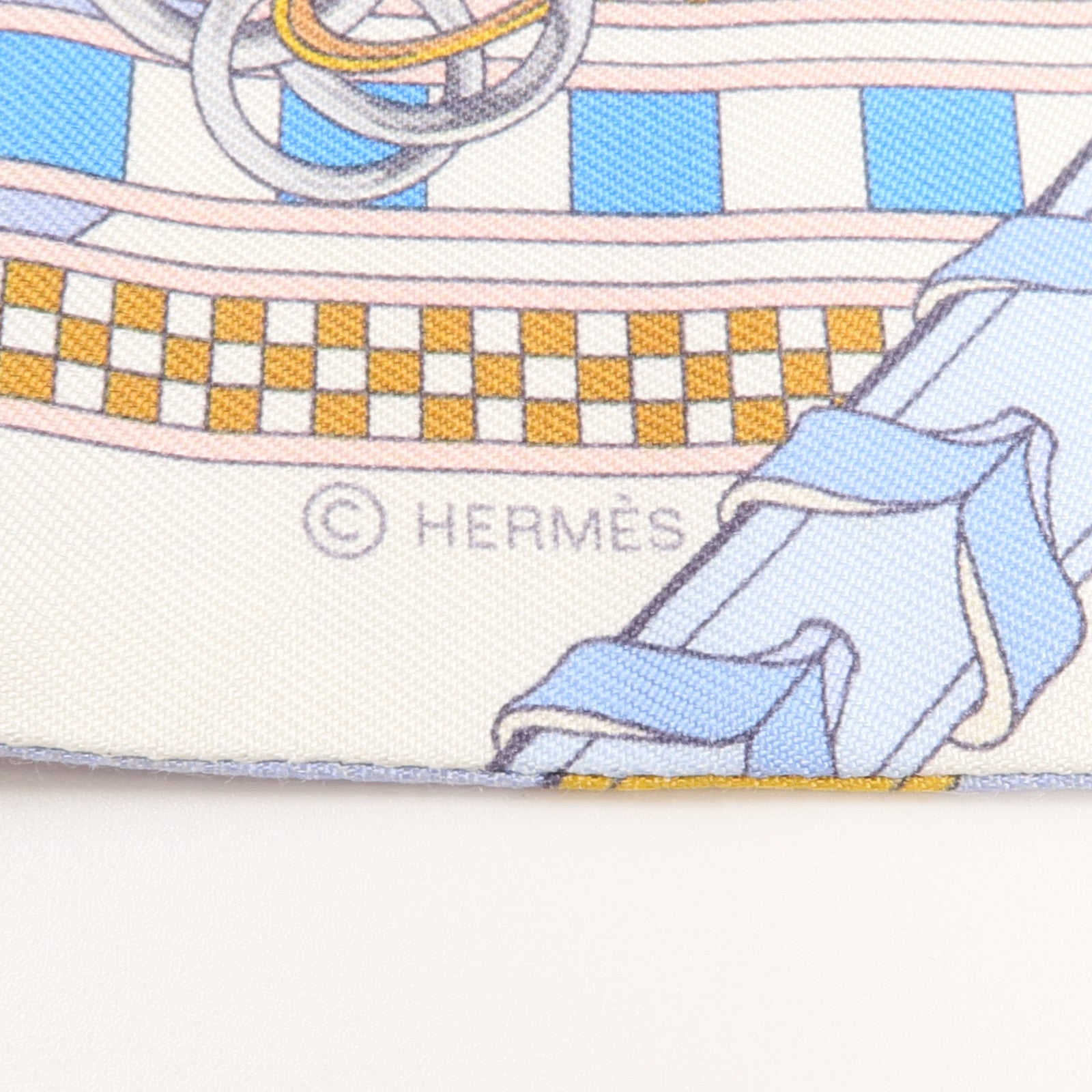 HERMES 絲質Twilly絲巾