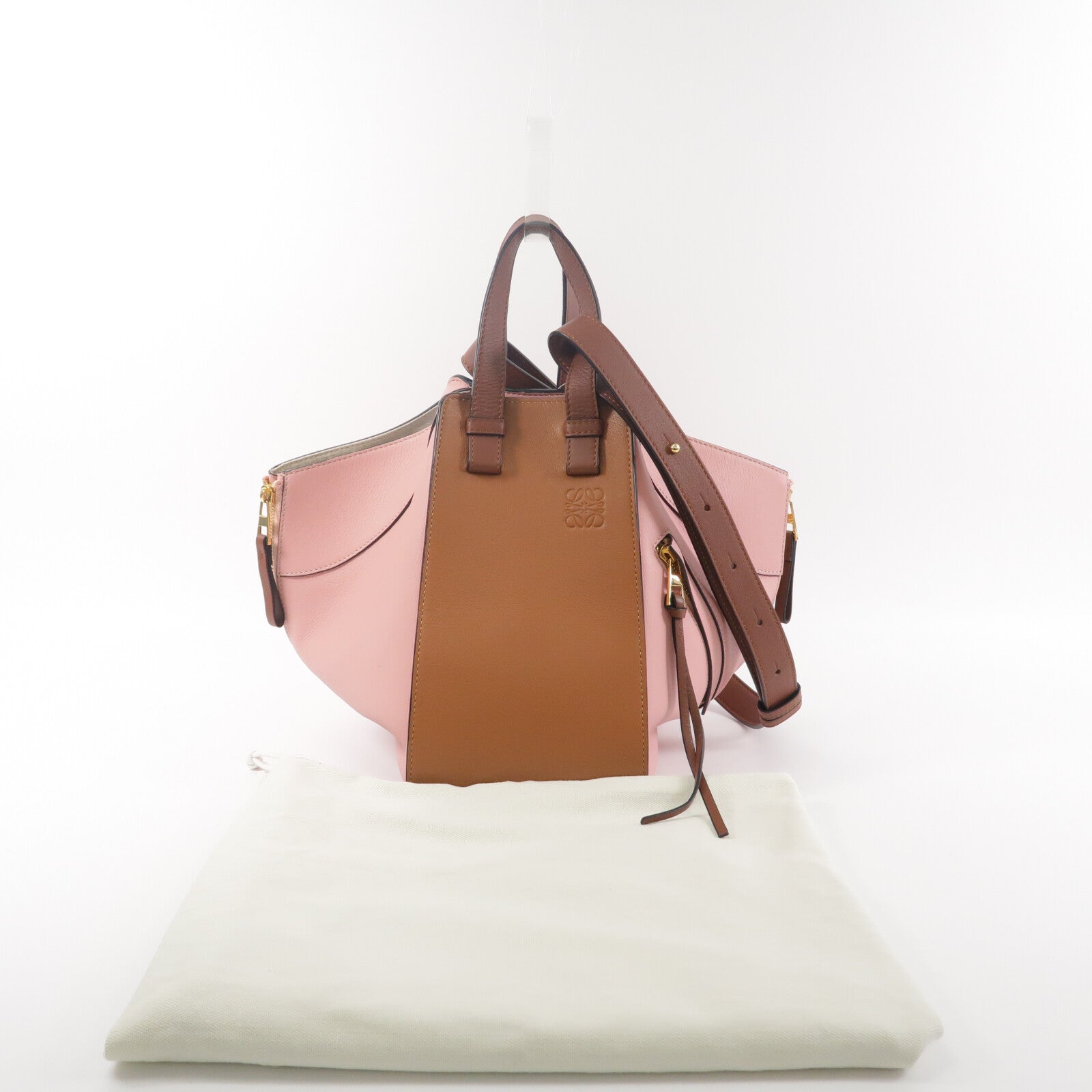 LOEWE 牛皮皮革Hammock Small手挽肩背兩用袋