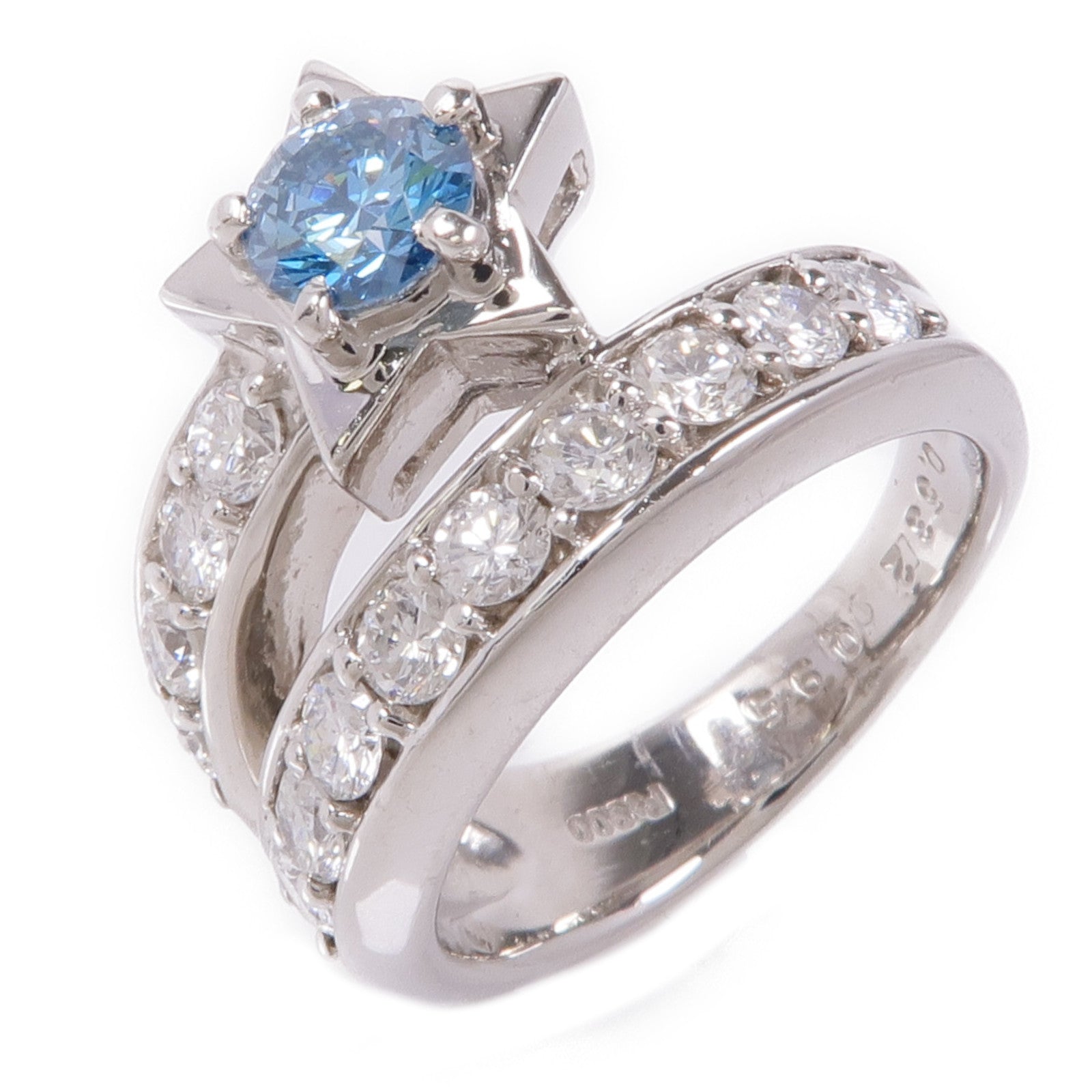 JEWELRY PT900鉑金Diamond Ring鑽石戒指US#5.5