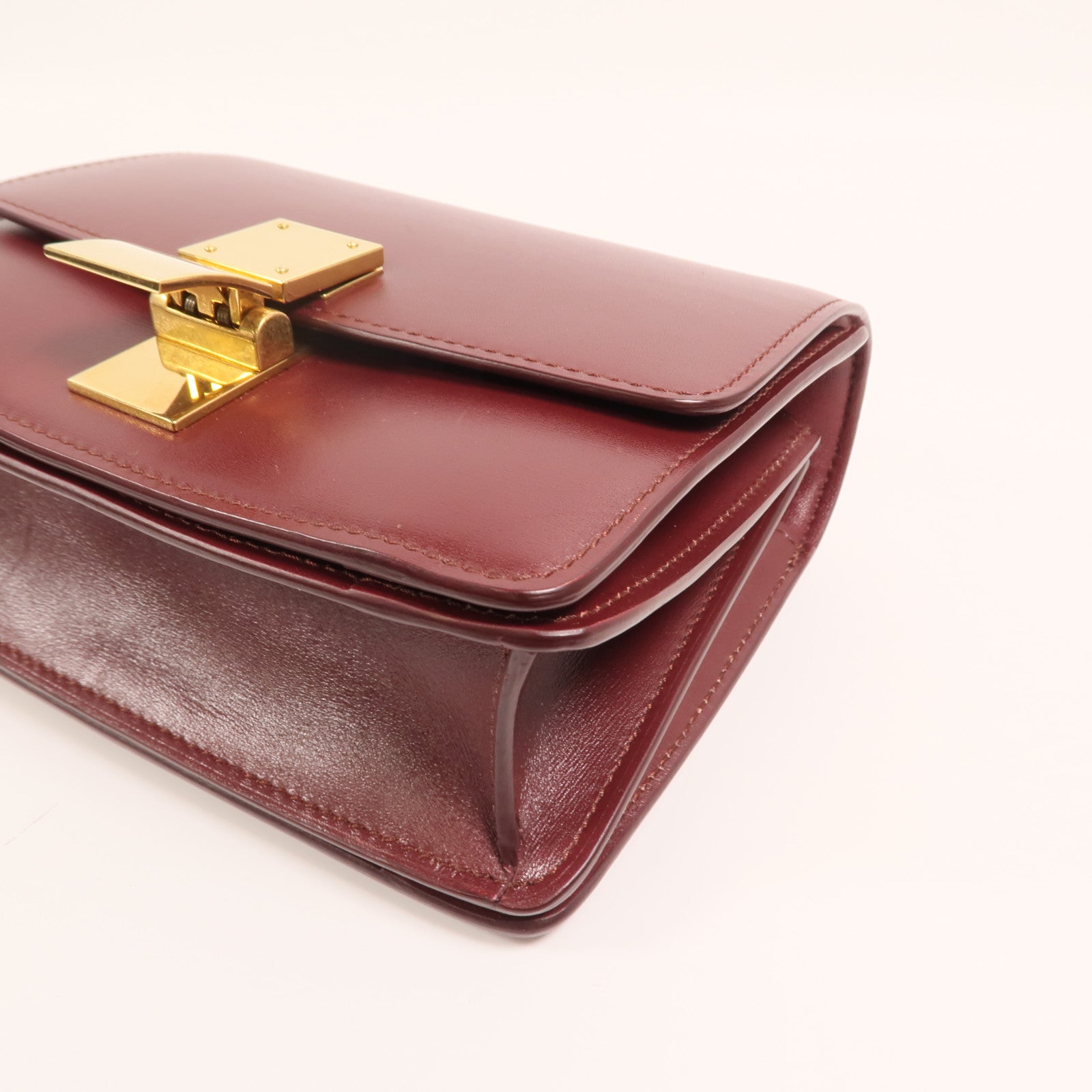 CELINE 【激減優惠】牛皮皮革Classic Box Small金扣肩背袋