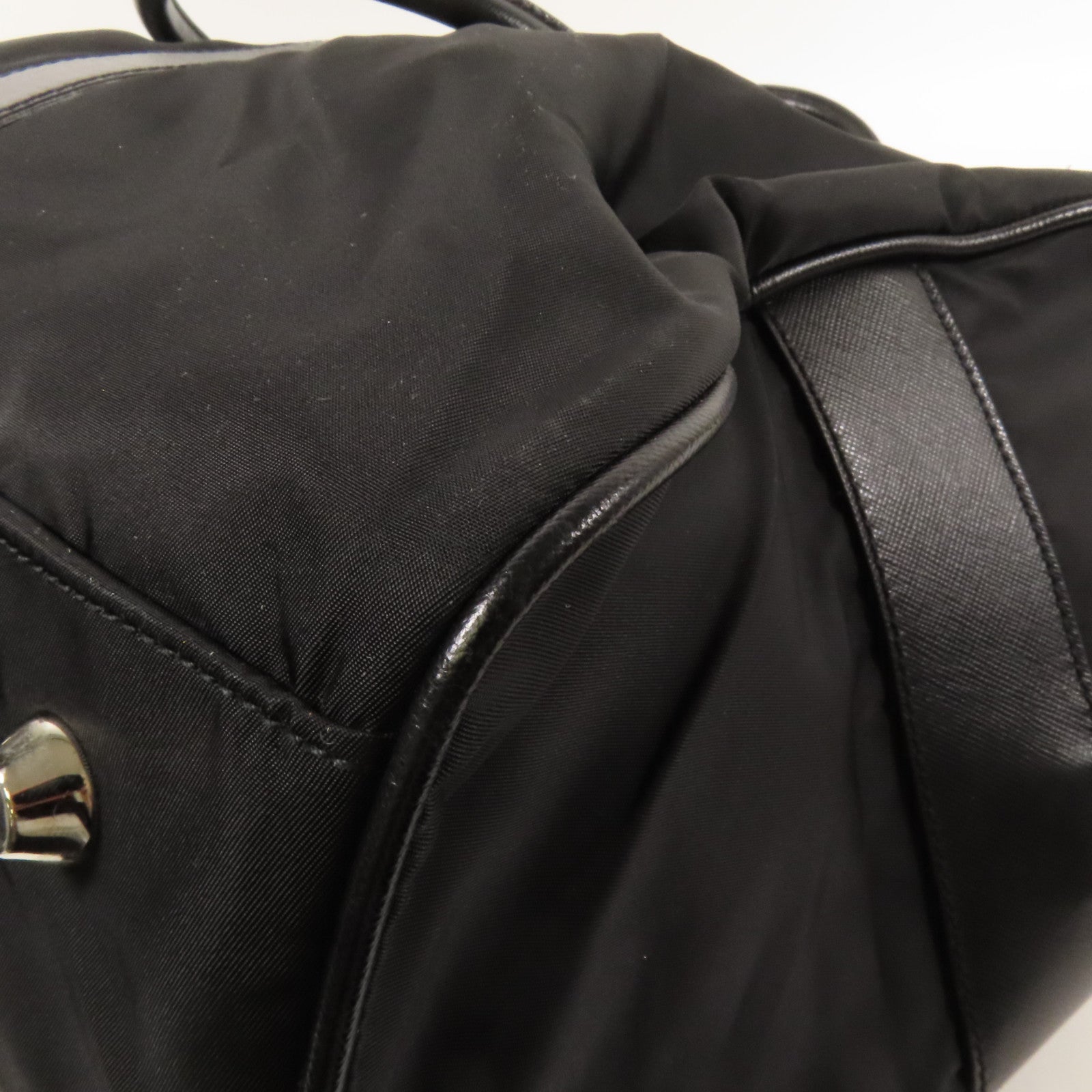 PRADA 尼龍Shoulder Bag銀扣手挽肩背兩用袋