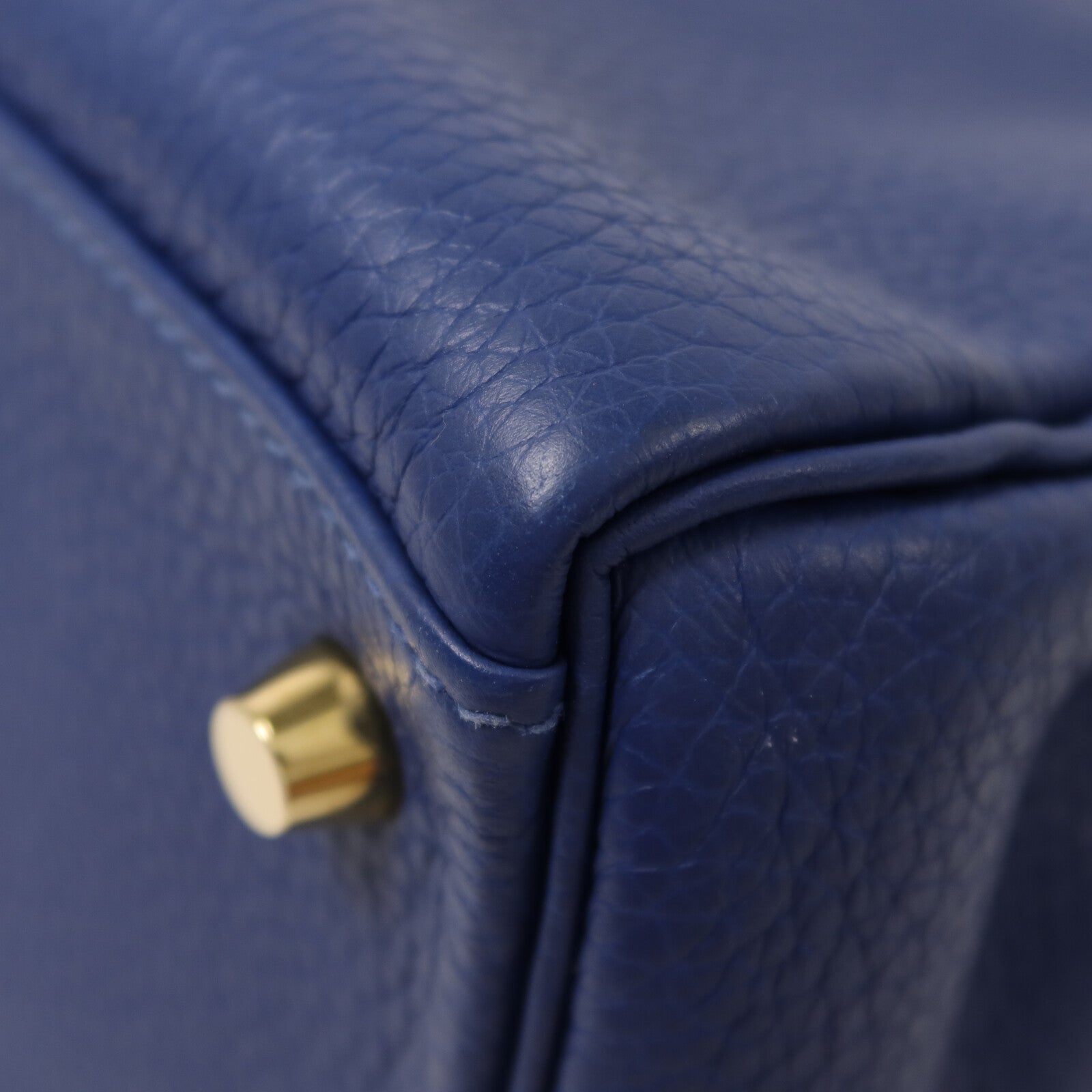 HERMES Togo皮革Kelly 28手挽肩背兩用袋Deep Blue