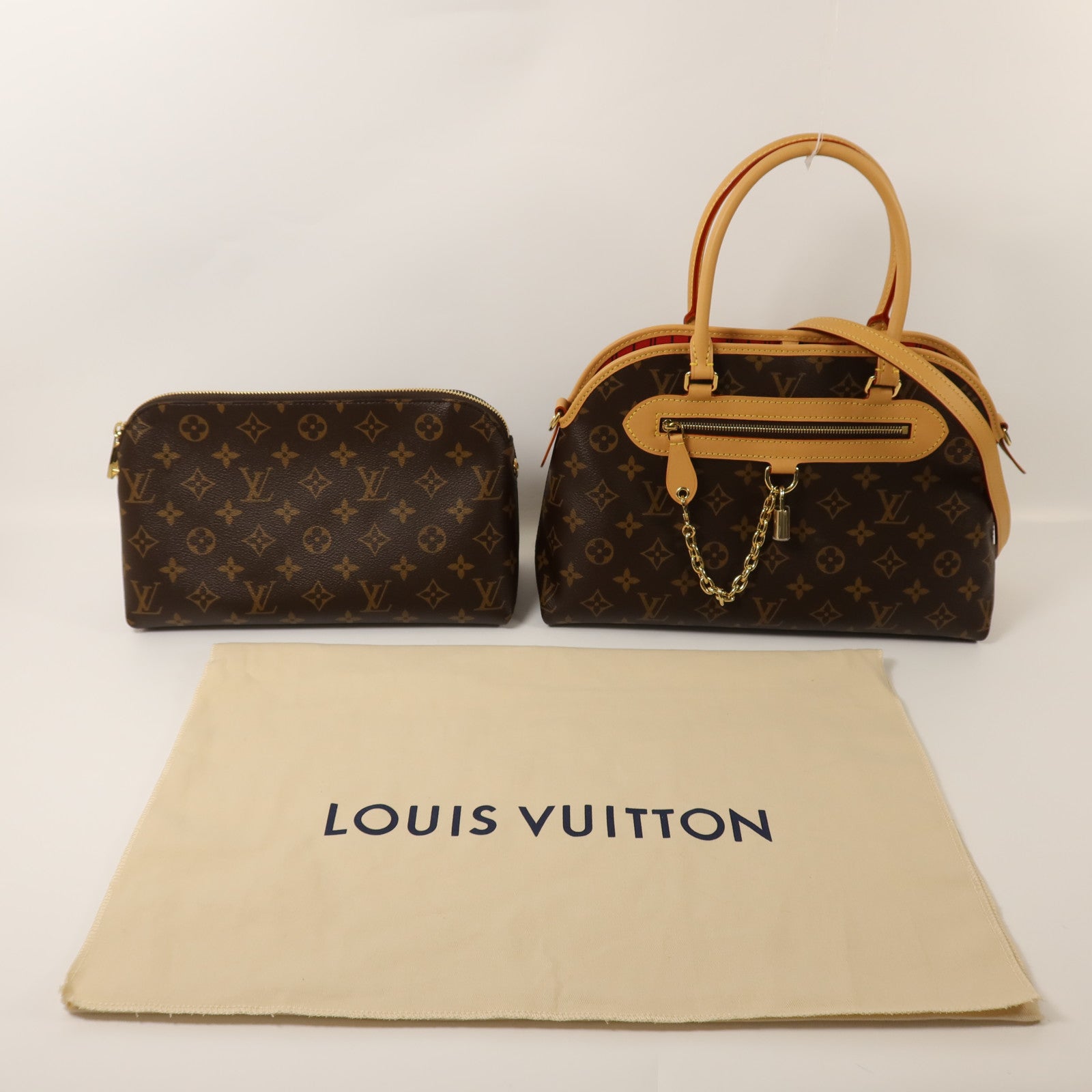 LOUIS VUITTON Monogram Ever More PM金扣手挽肩背兩用袋