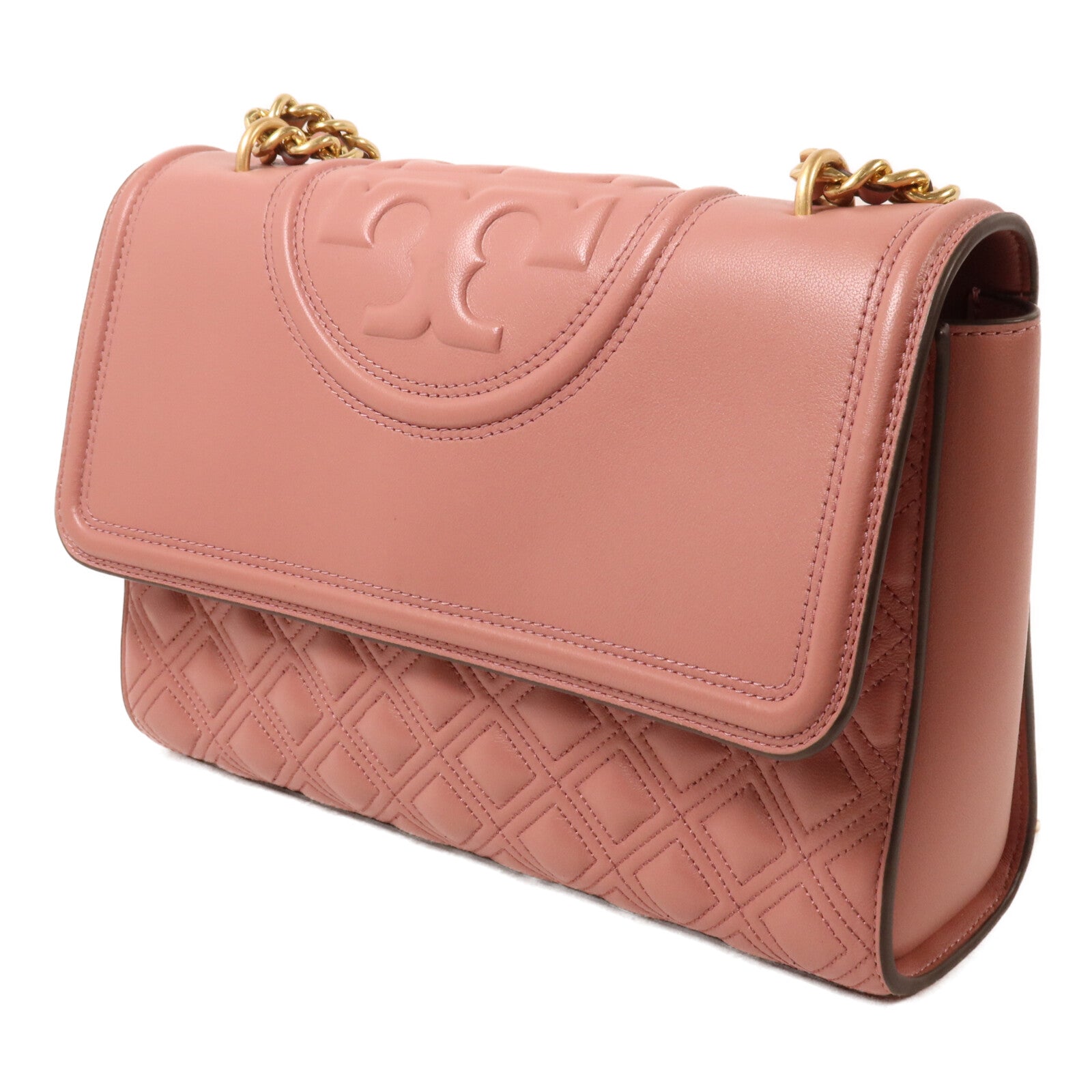 Tory Burch 牛皮皮革Fleming Convertible鏈帶肩背袋
