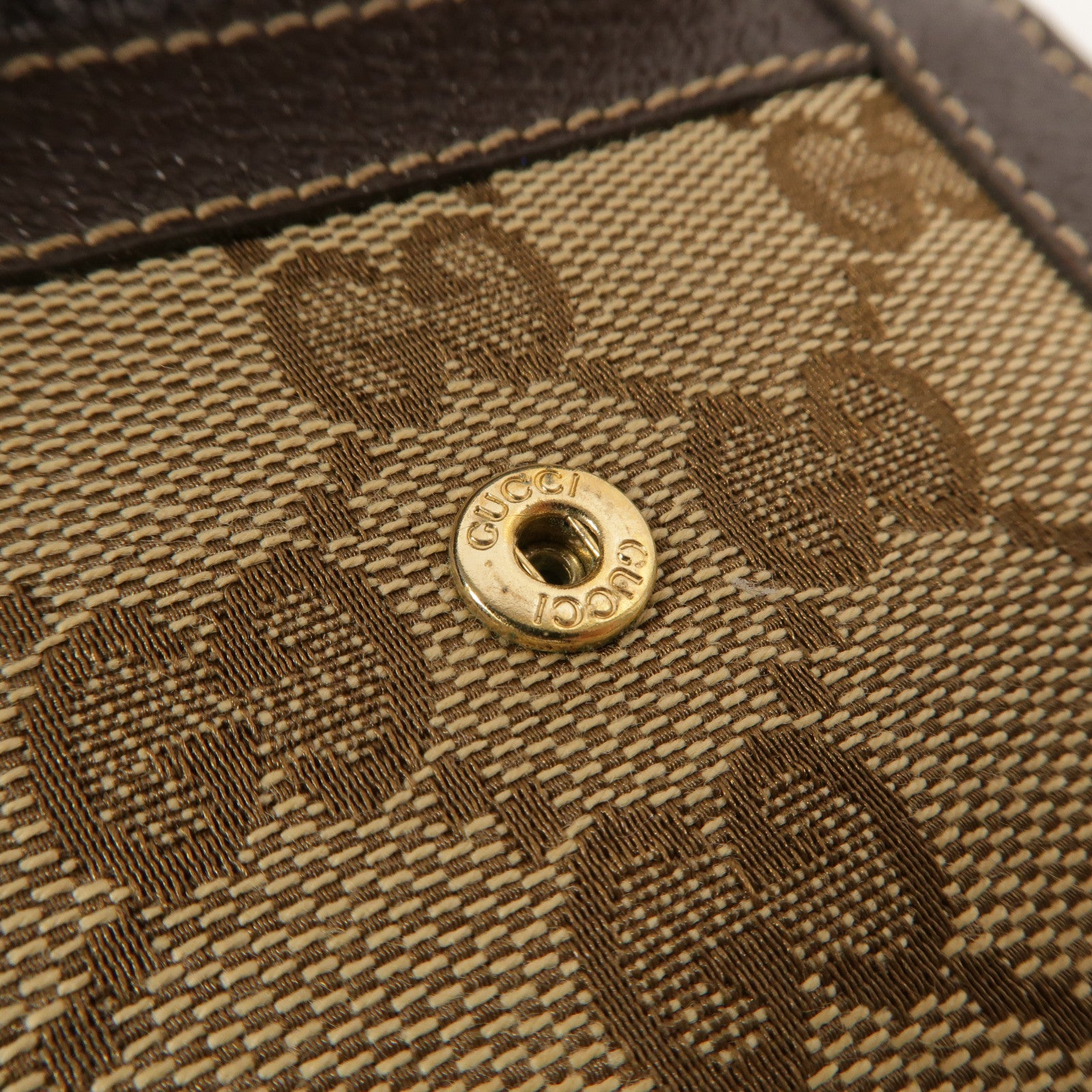 GUCCI 帆布/牛皮皮革Bifold Wallet錢包