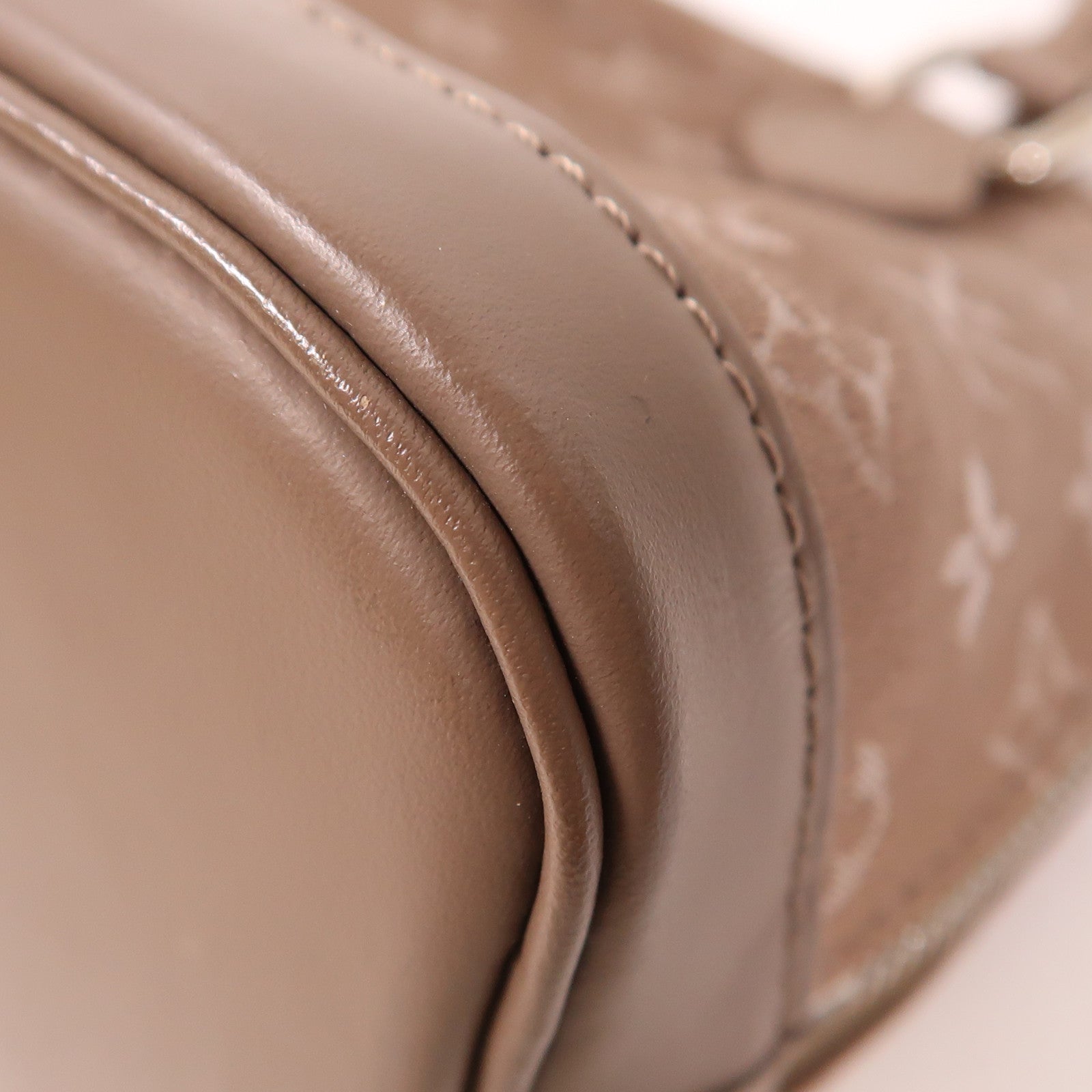 LOUIS VUITTON Monogram Satin Little Alma銀扣手挽袋