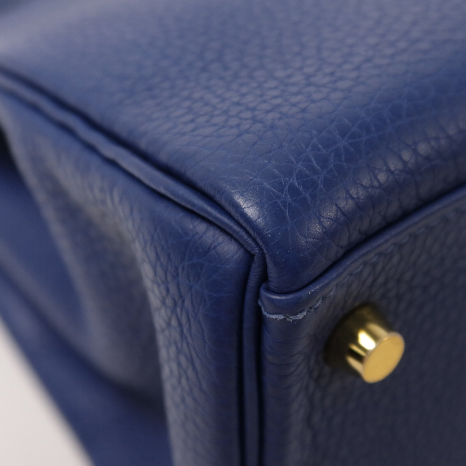 HERMES Togo皮革Kelly 28手挽肩背兩用袋Deep Blue