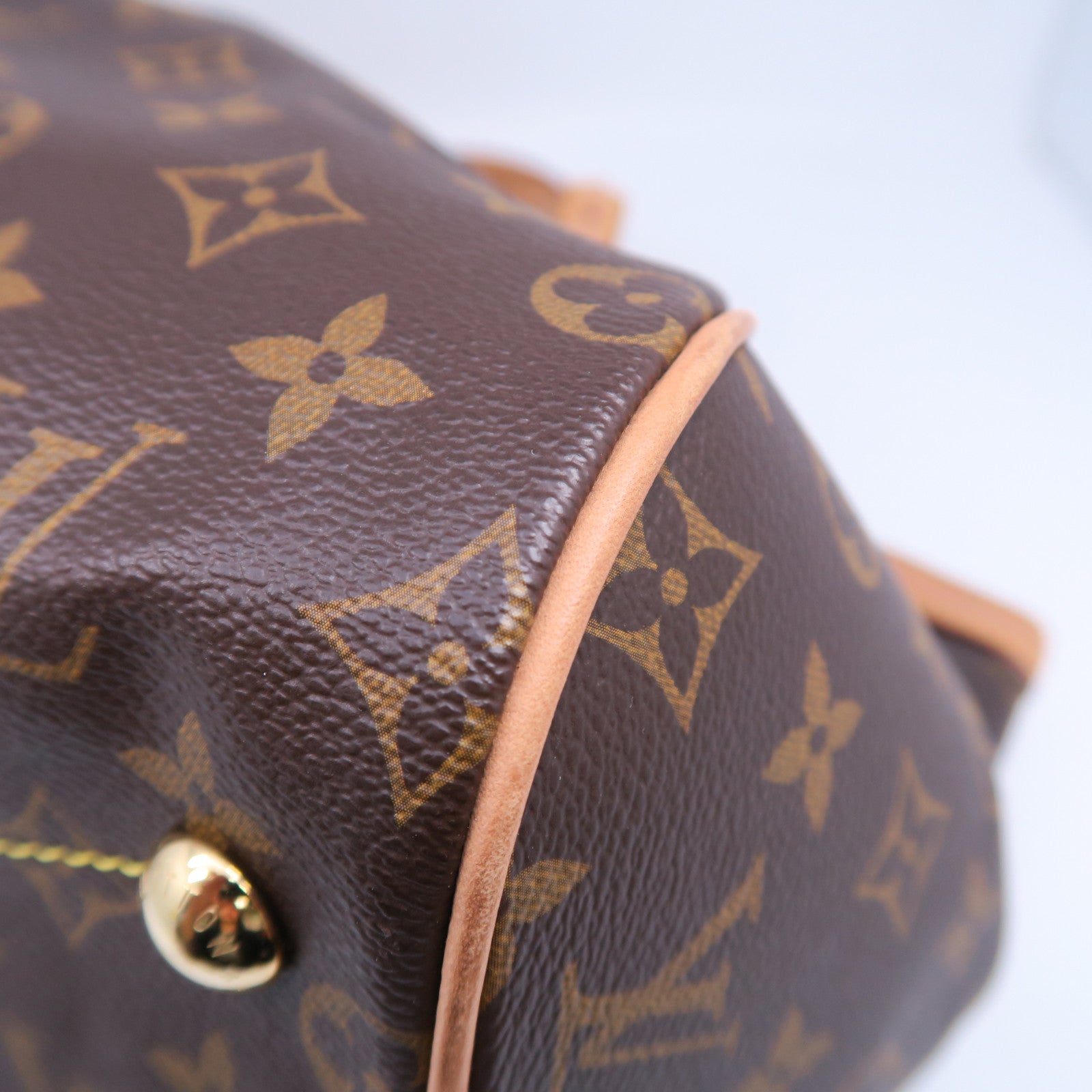 LOUIS VUITTON 【清倉大減價】Monogram Tivoli GM金扣手挽袋啡色