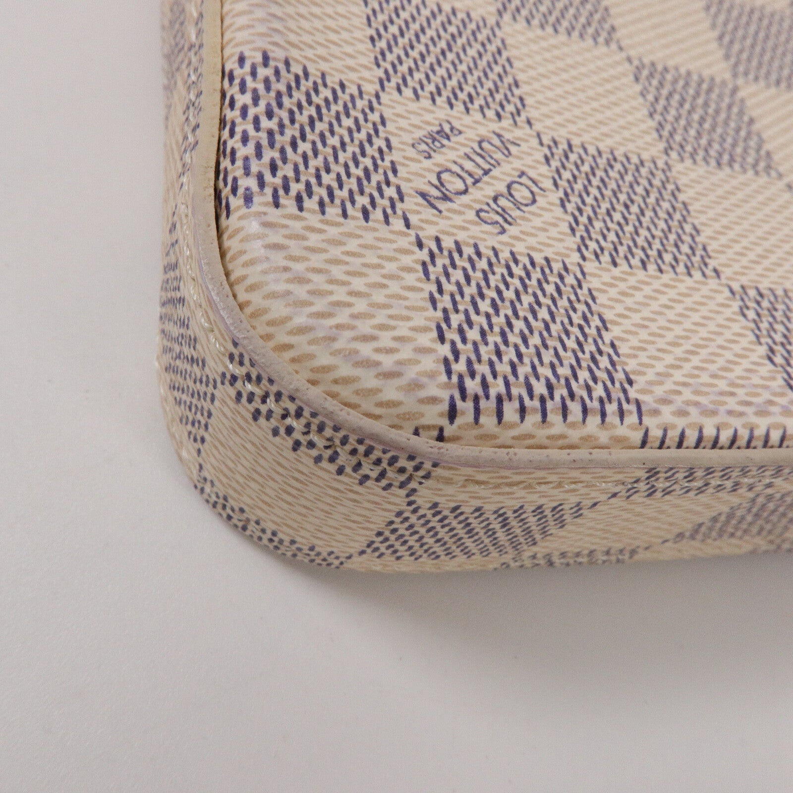 LOUIS VUITTON Damier Azur Felicia Pochette鏈帶肩背袋