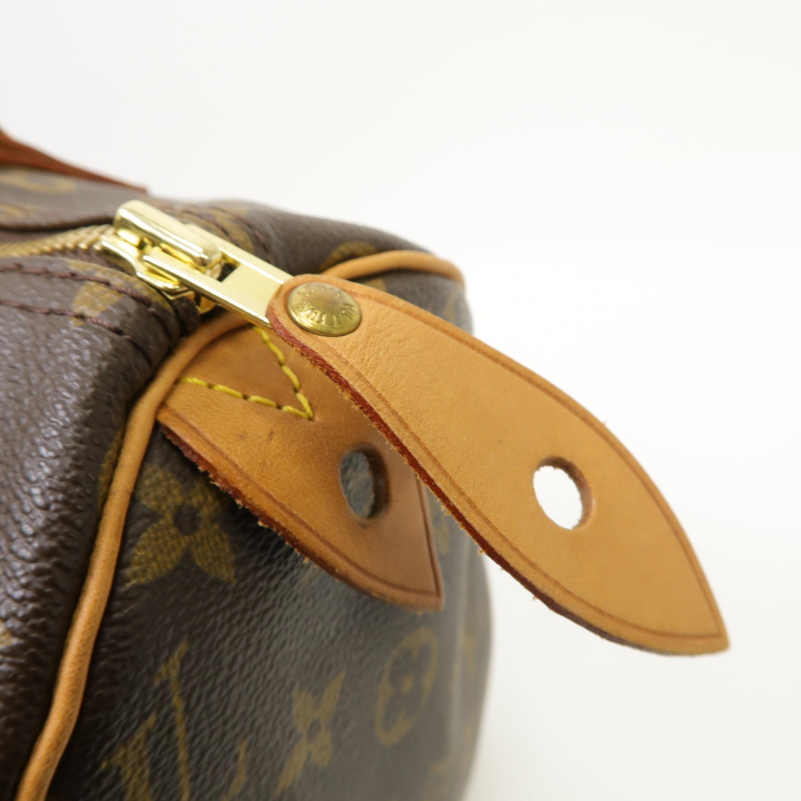 LOUIS VUITTON Monogram Speedy 30金扣手挽袋啡色
