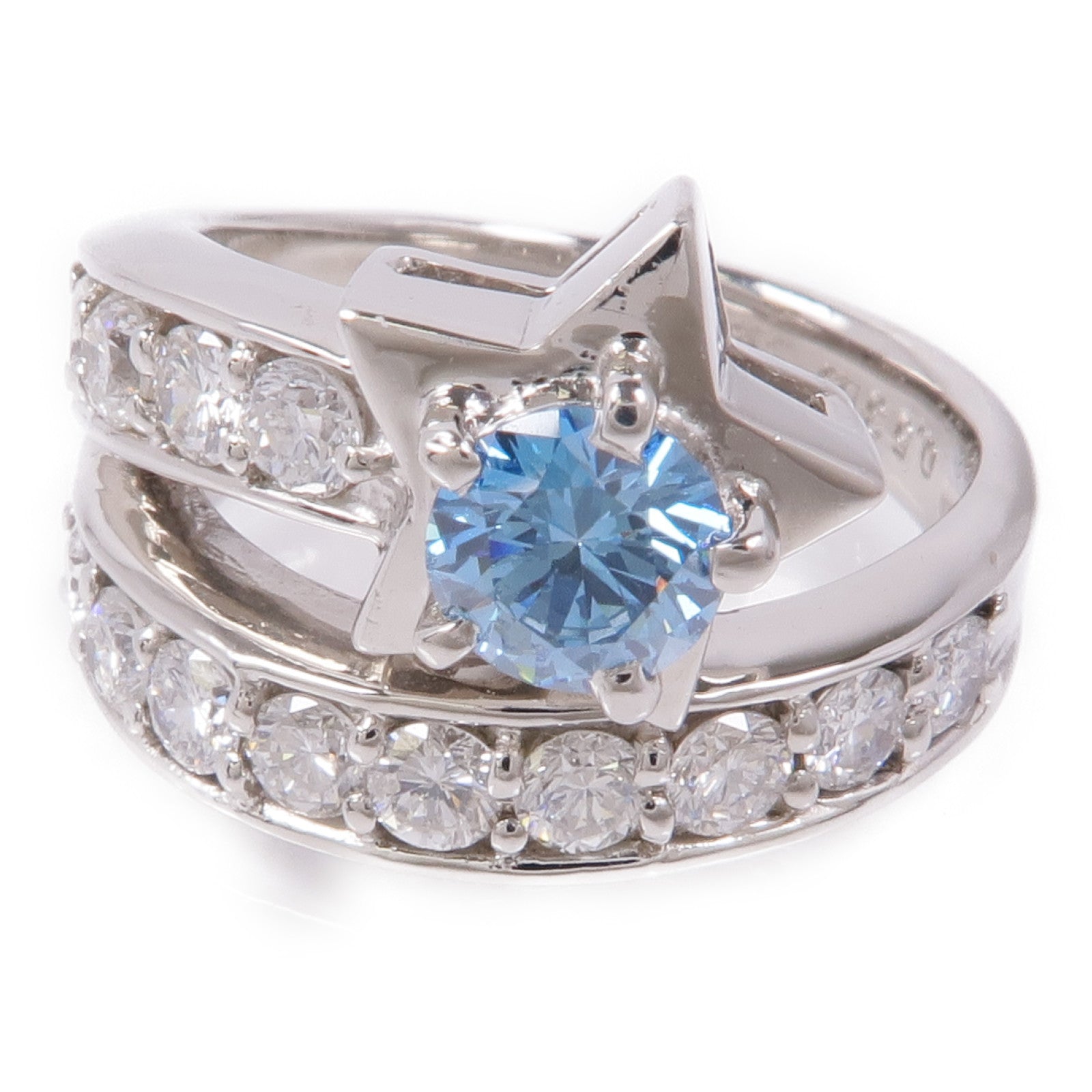 JEWELRY PT900鉑金Diamond Ring鑽石戒指US#5.5