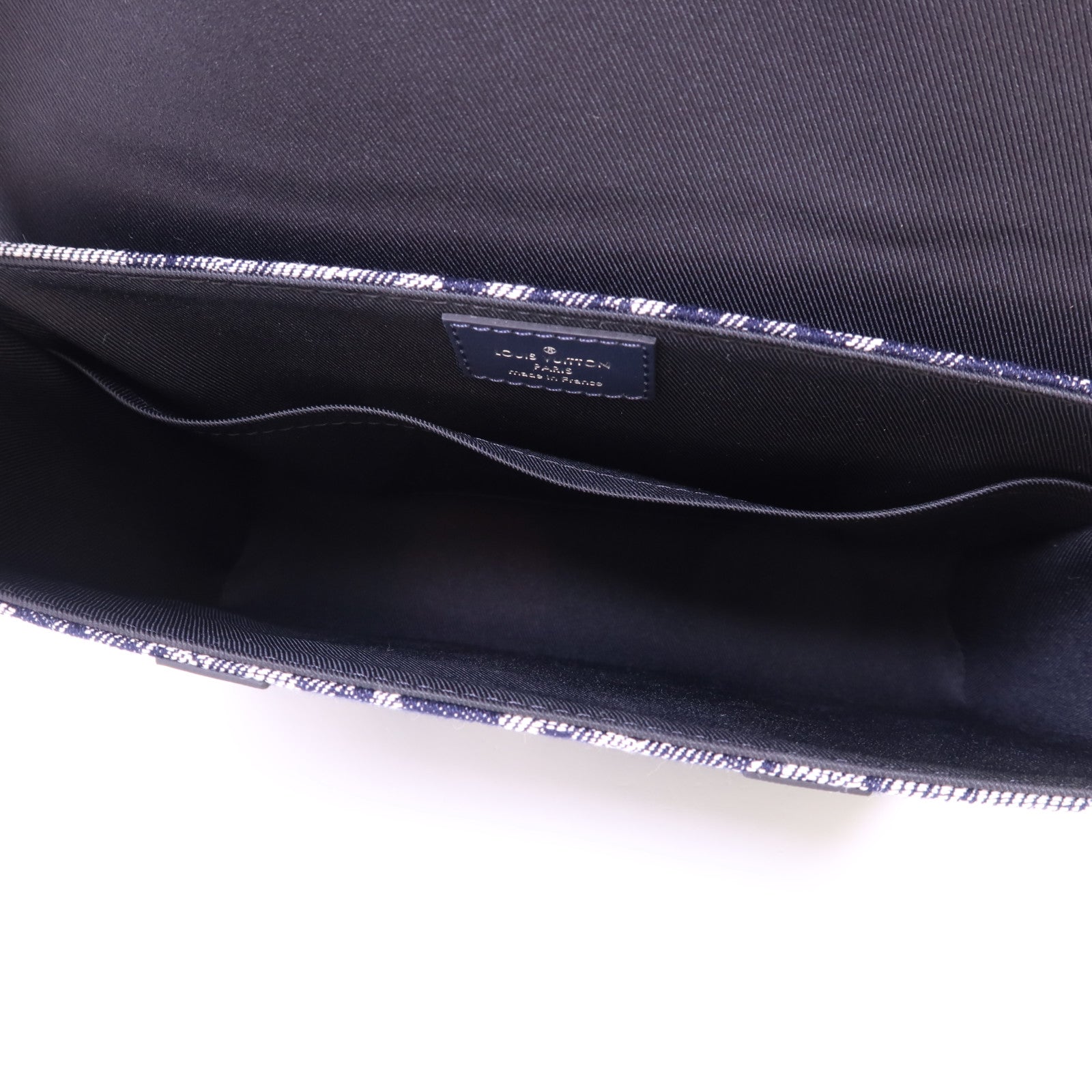 LOUIS VUITTON Monogram Tapestry Trunk Messenger銀扣肩背袋