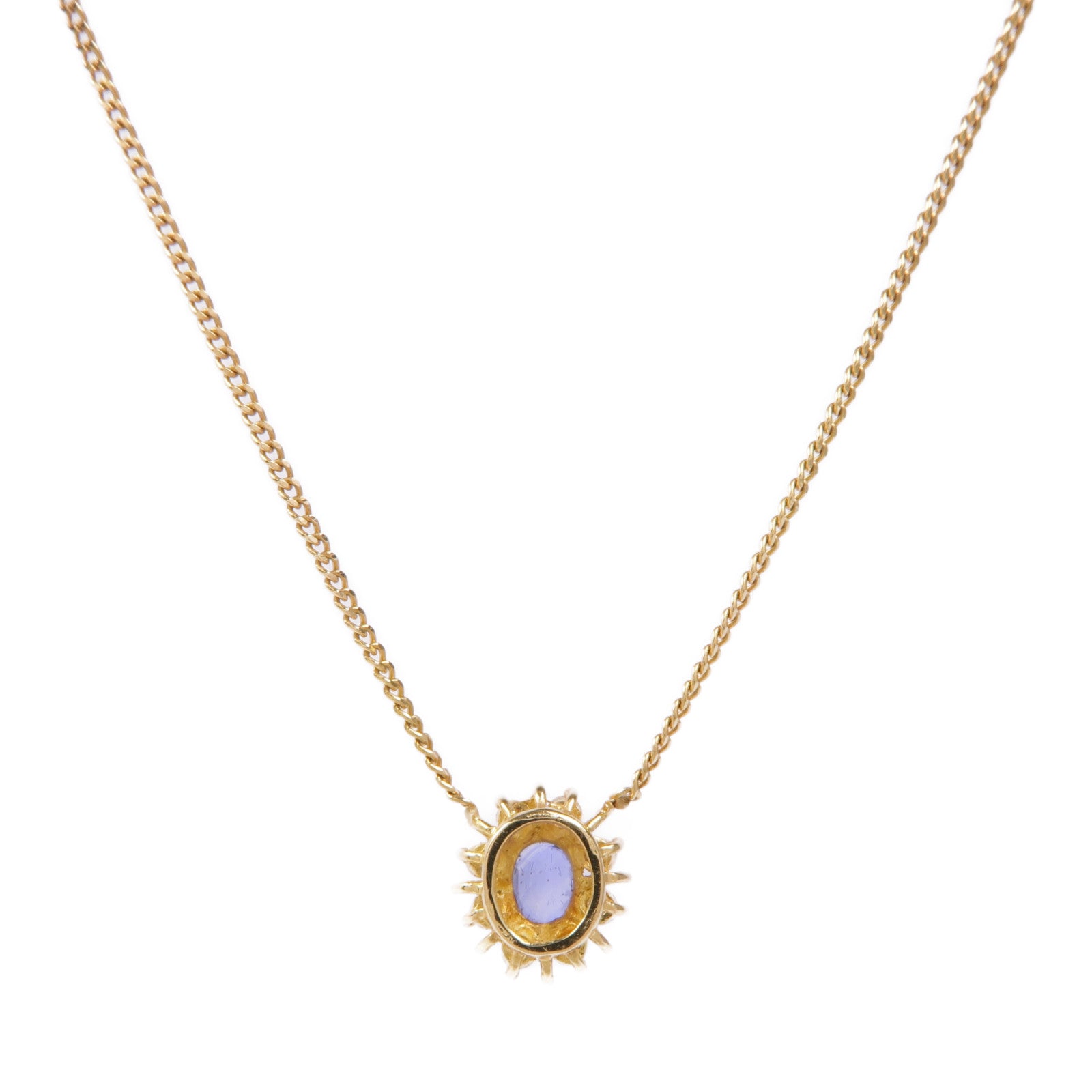 JEWELRY 18K黃金Sapphire/Diamond Necklace藍寶石/鑽石項鍊